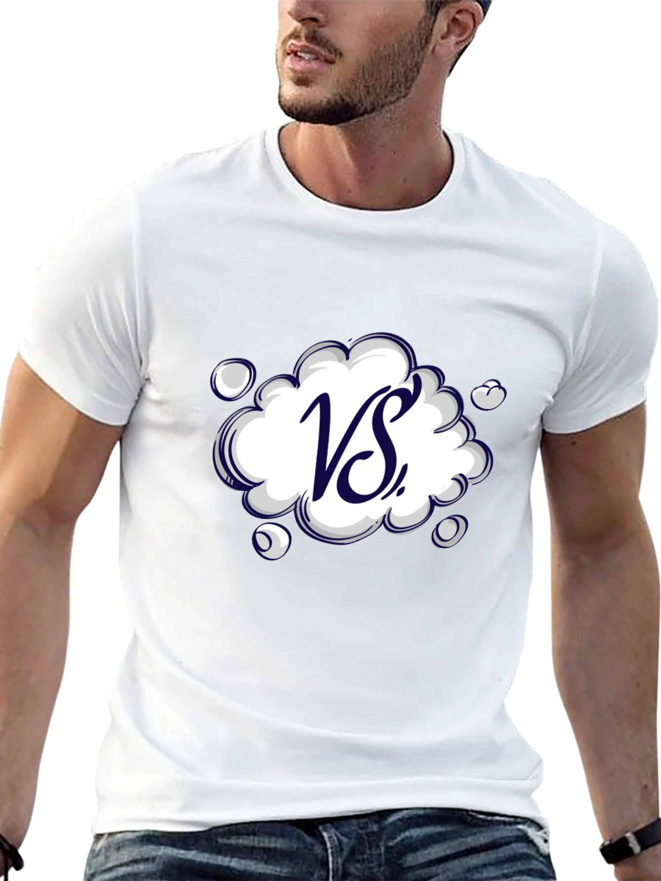 VS Graphic Print T-Shirt for Men