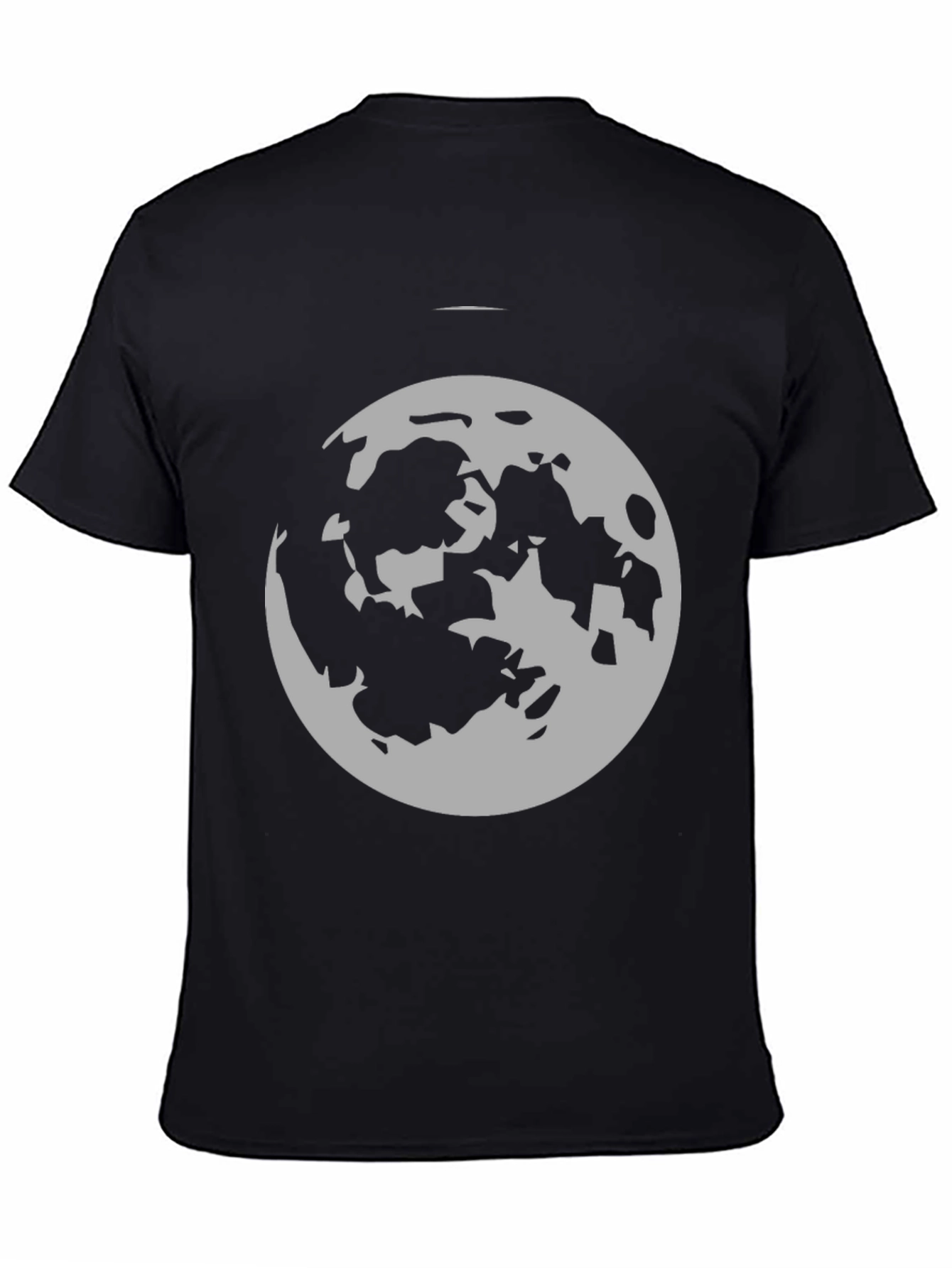 Moon Graphic Black T-Shirt