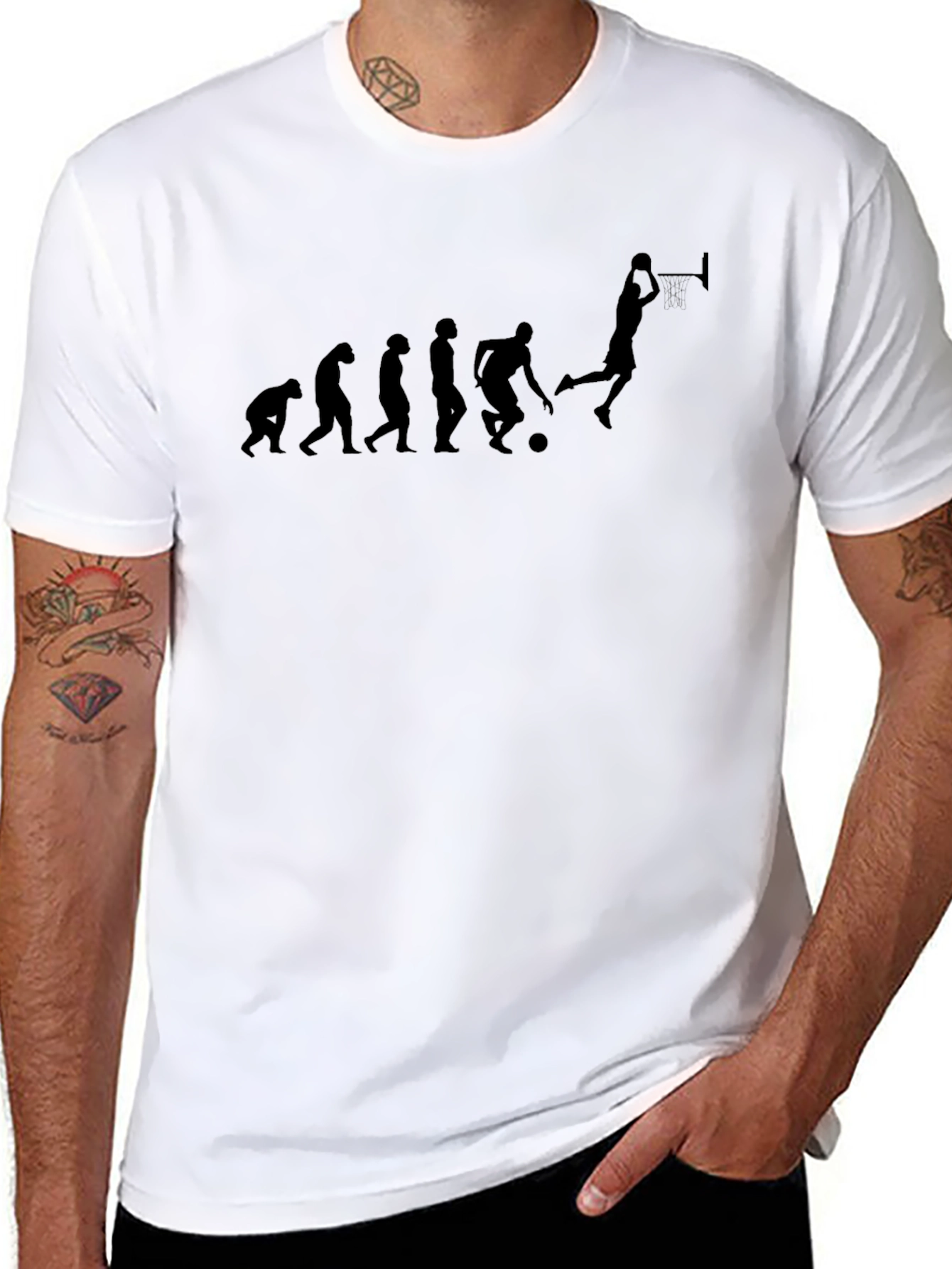 Evolution of Soccer T-Shirt - Black