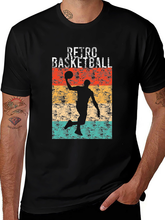 Retro Basketball Player T-Shirt - Vintage Graphic Tee
