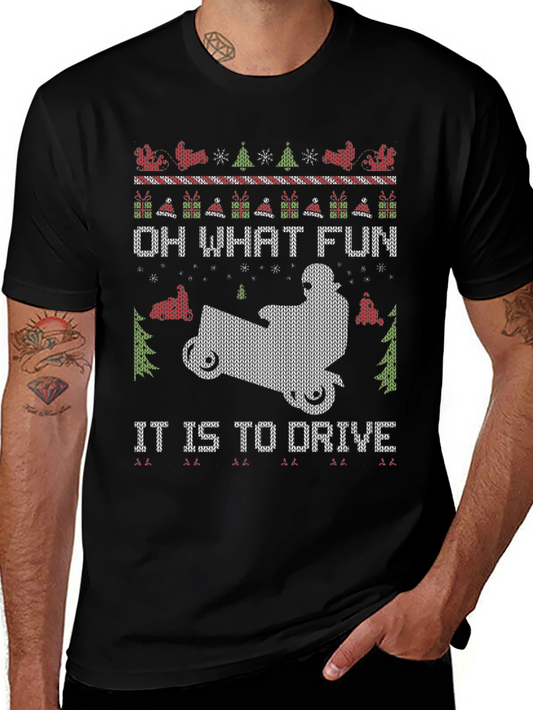 Ugly Christmas Snowmobile T-Shirt