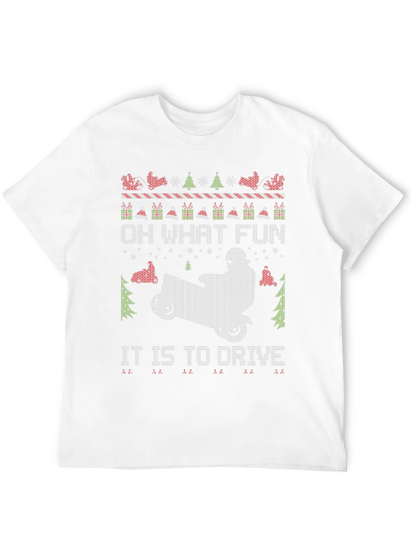 Ugly Christmas Snowmobile T-Shirt