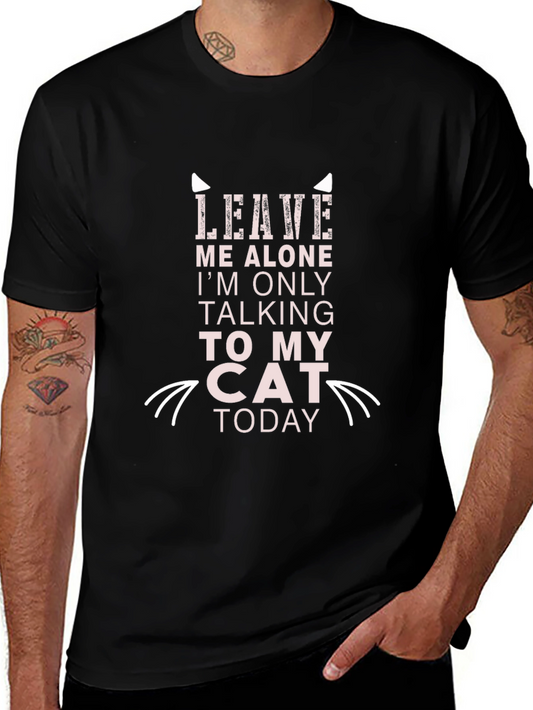 Leave Me Alone Cat Lover Tee