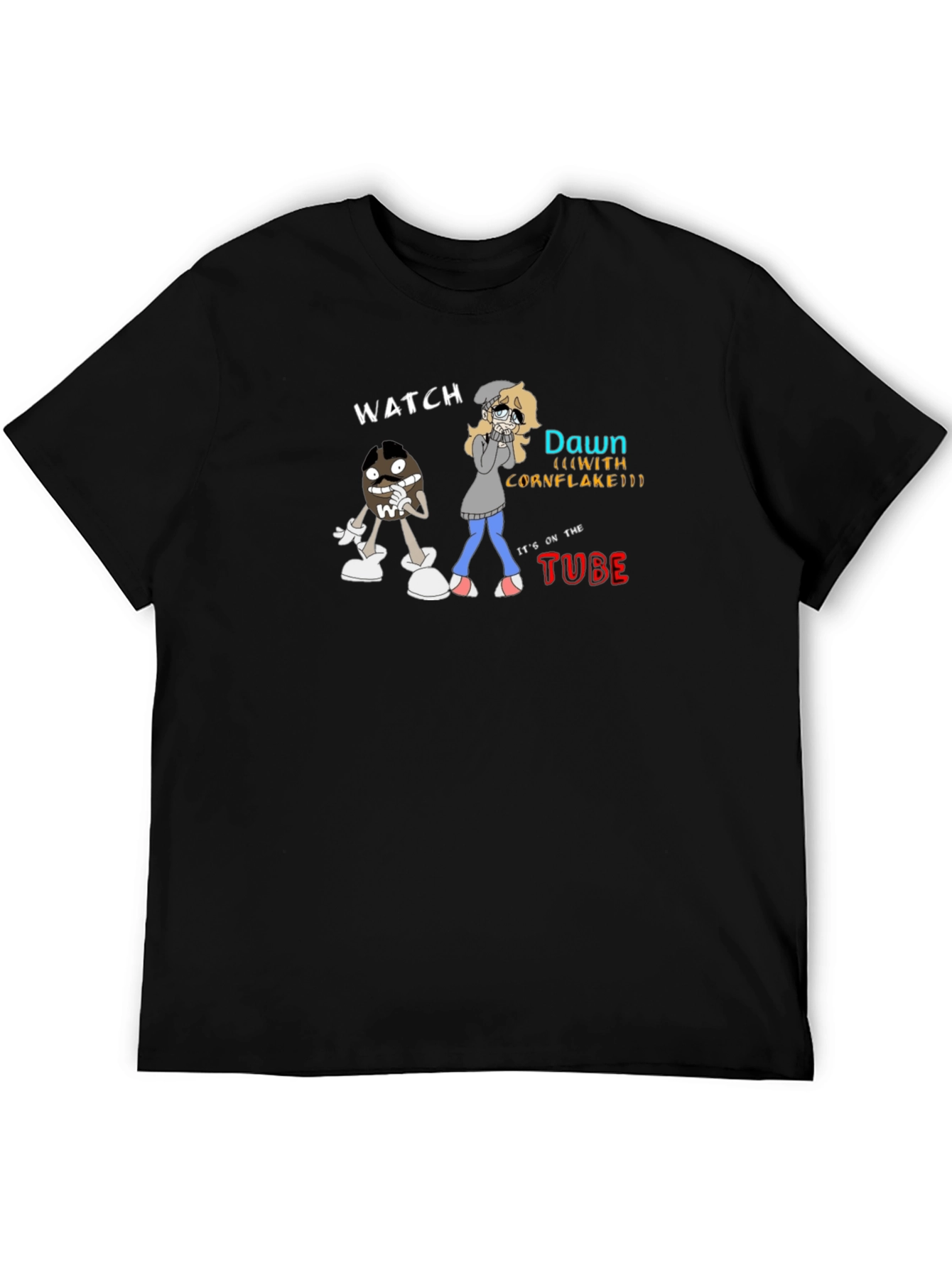 Cartoon Graphic Tee - Watch Dawn on the Tube!