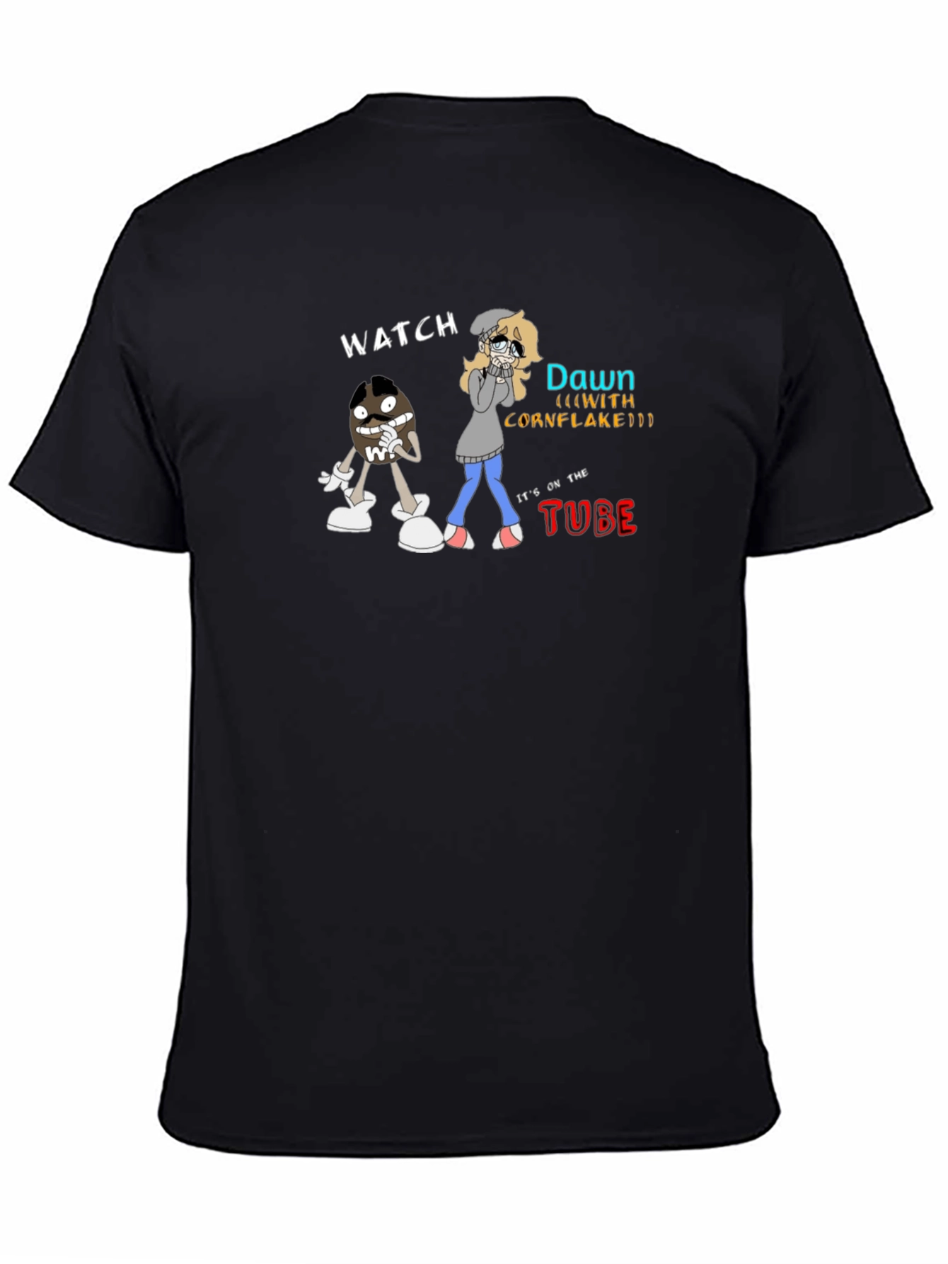 Cartoon Graphic Tee - Watch Dawn on the Tube!