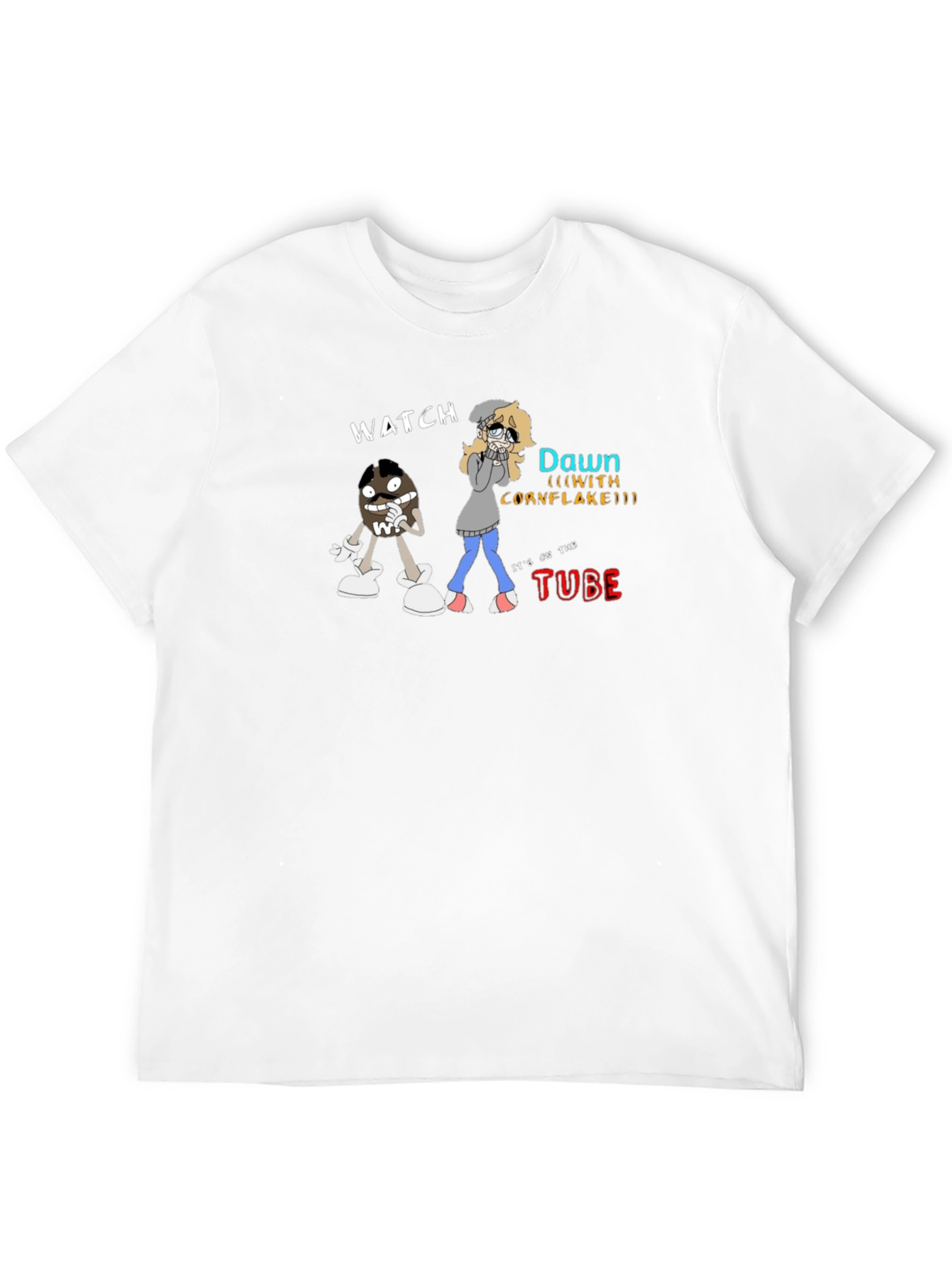 Cartoon Graphic Tee - Watch Dawn on the Tube!