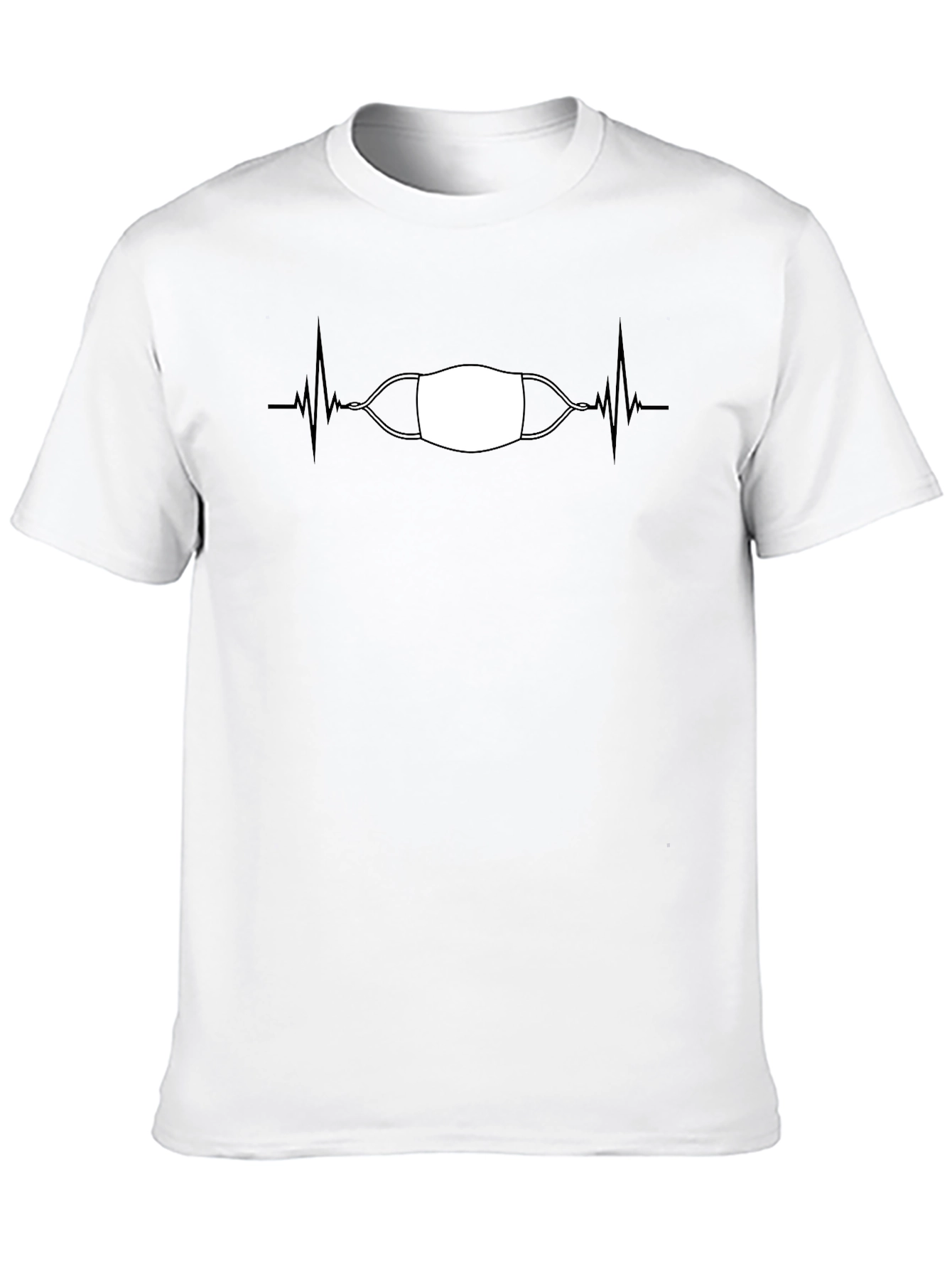 Mask Life Tee - Heartbeat Graphic T-Shirt