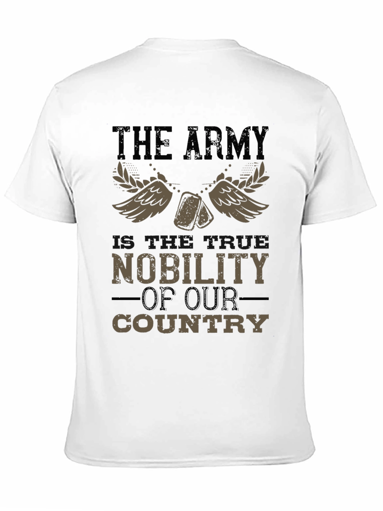Army Nobility Graphic Tee - Patriotic Style