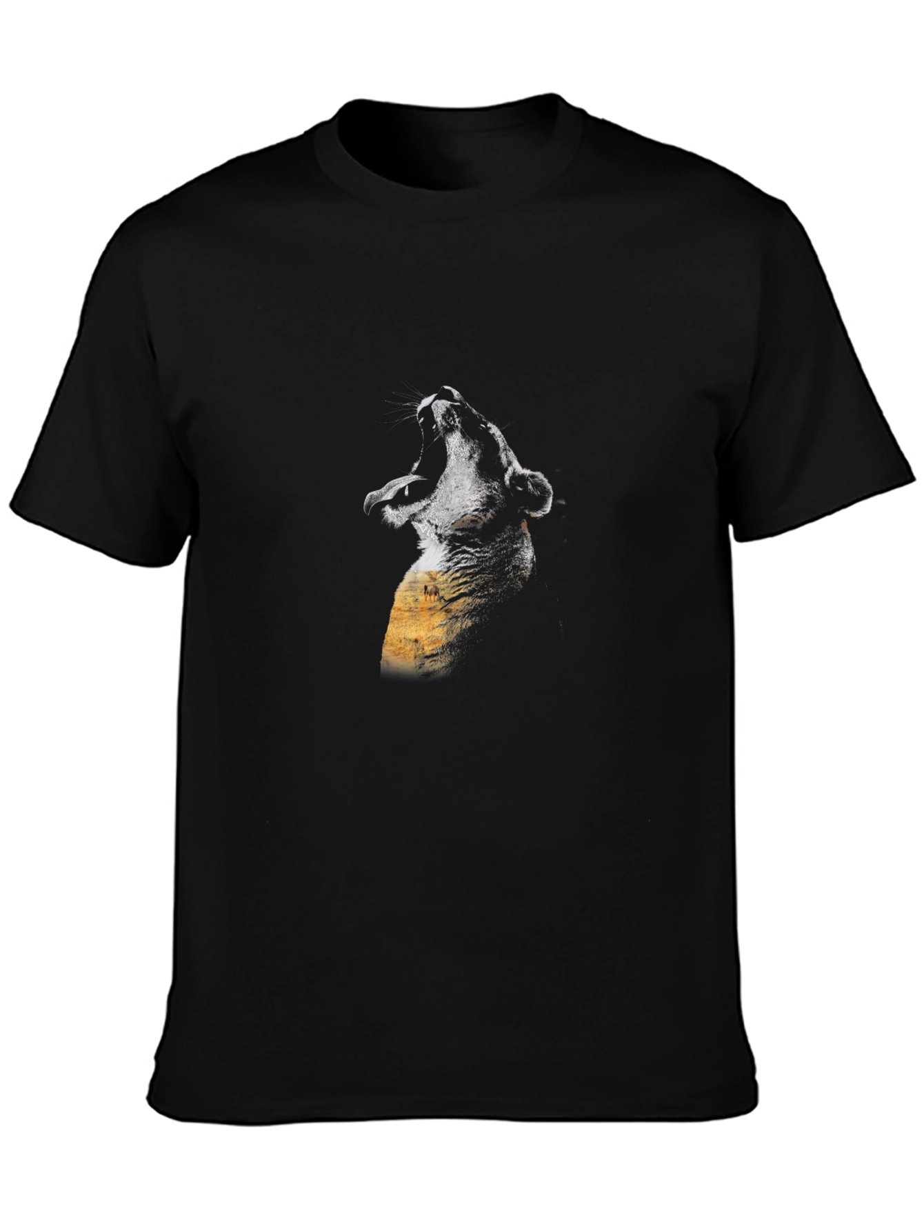 Roaring Lion Graphic Black T-Shirt