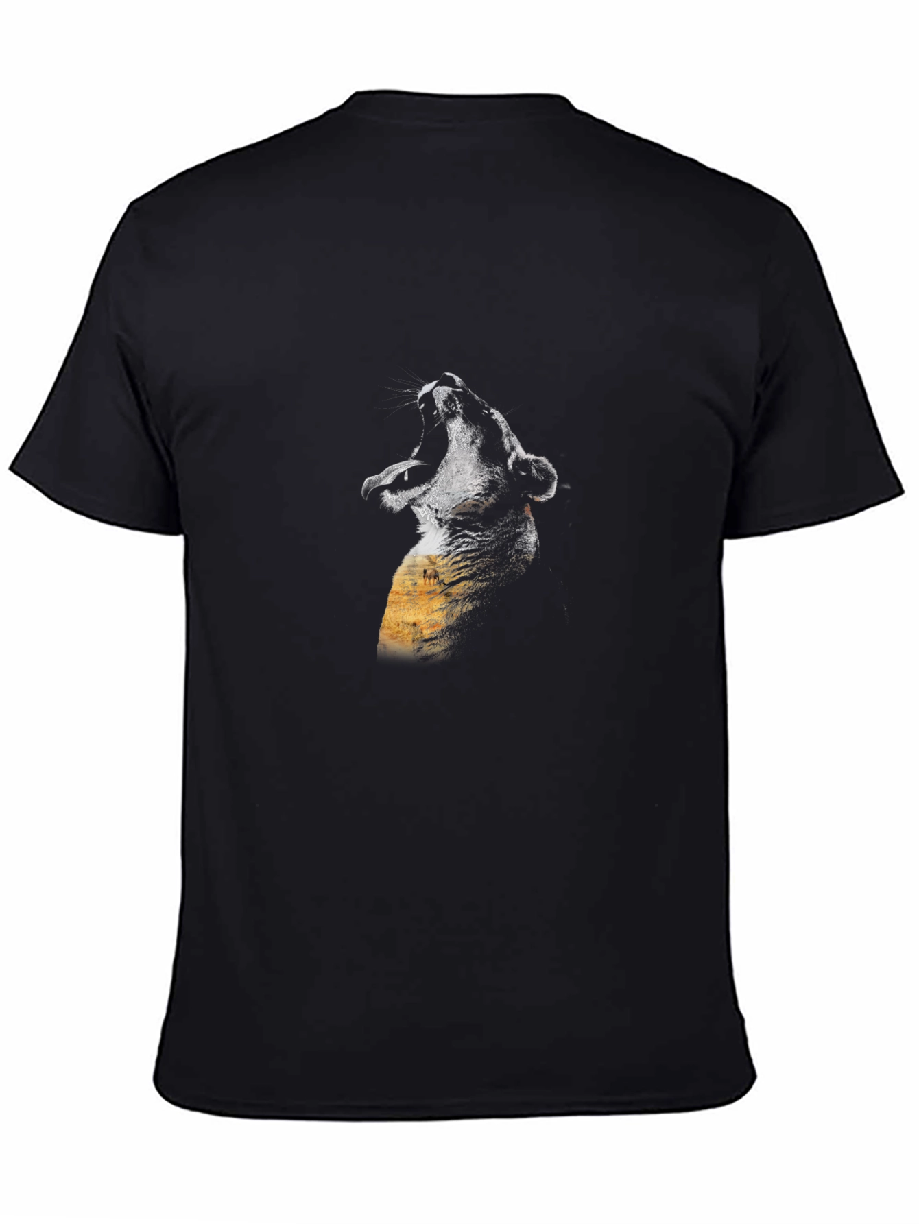 Roaring Lion Graphic Black T-Shirt
