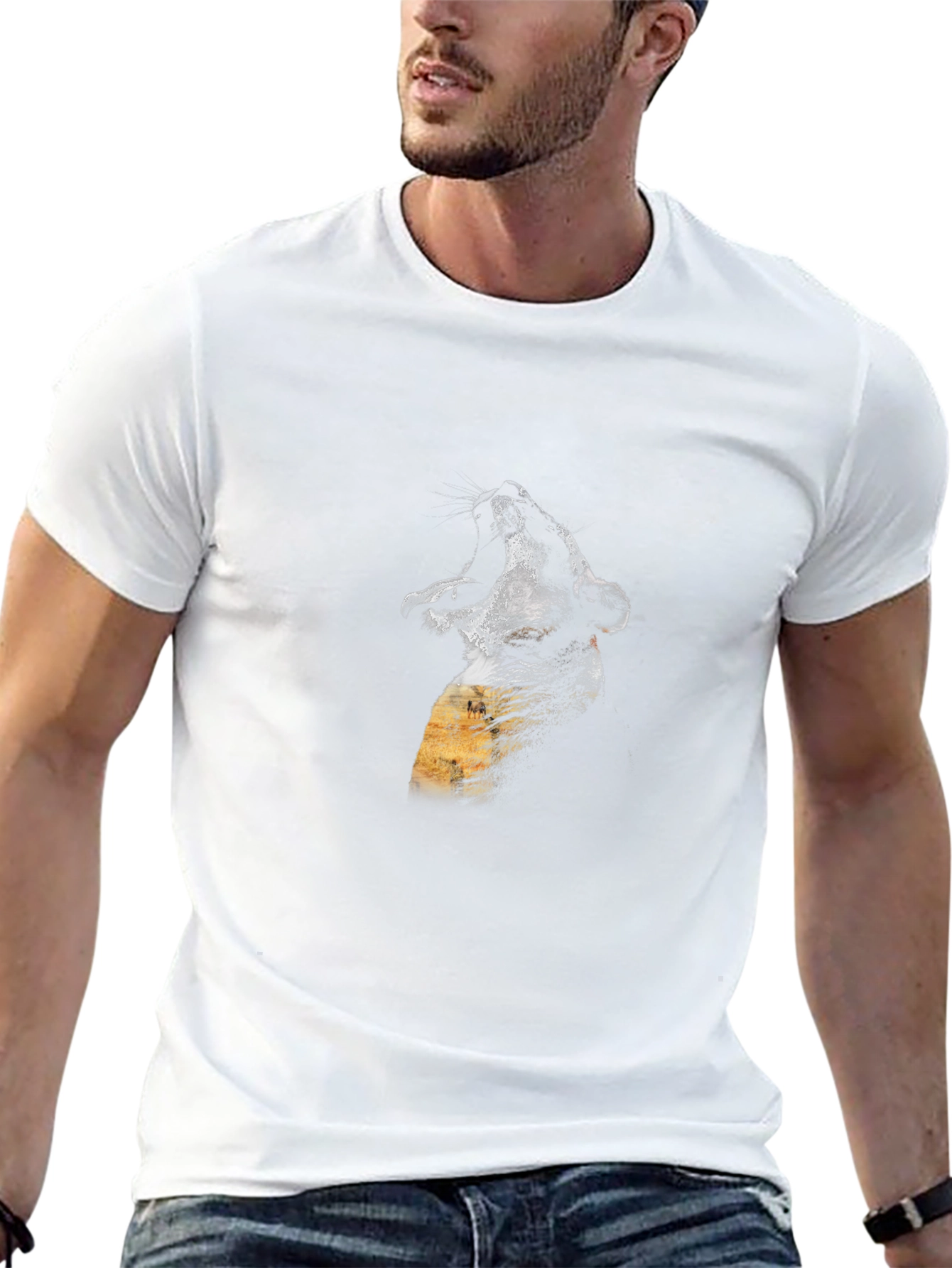Roaring Lion Graphic Black T-Shirt