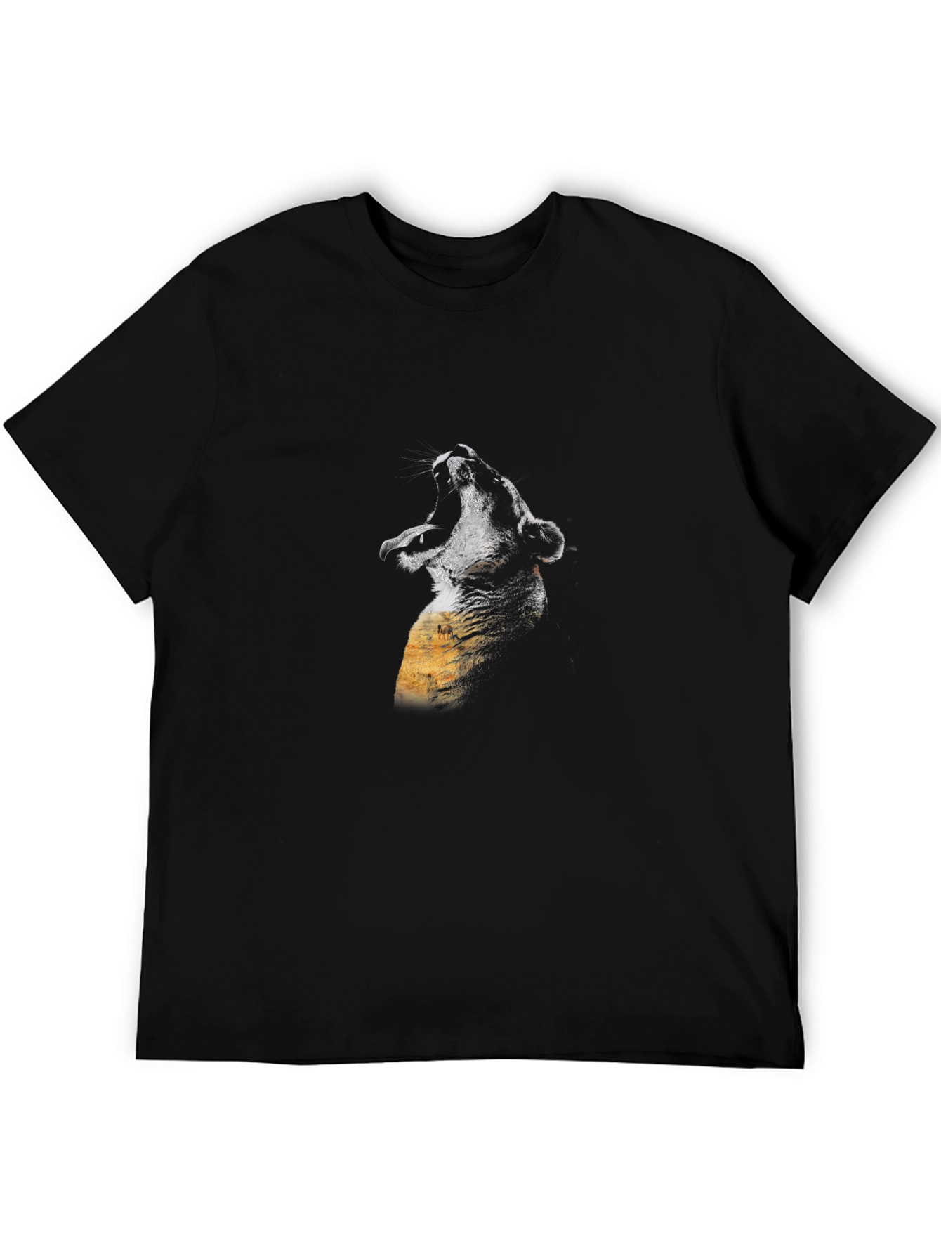 Roaring Lion Graphic Black T-Shirt