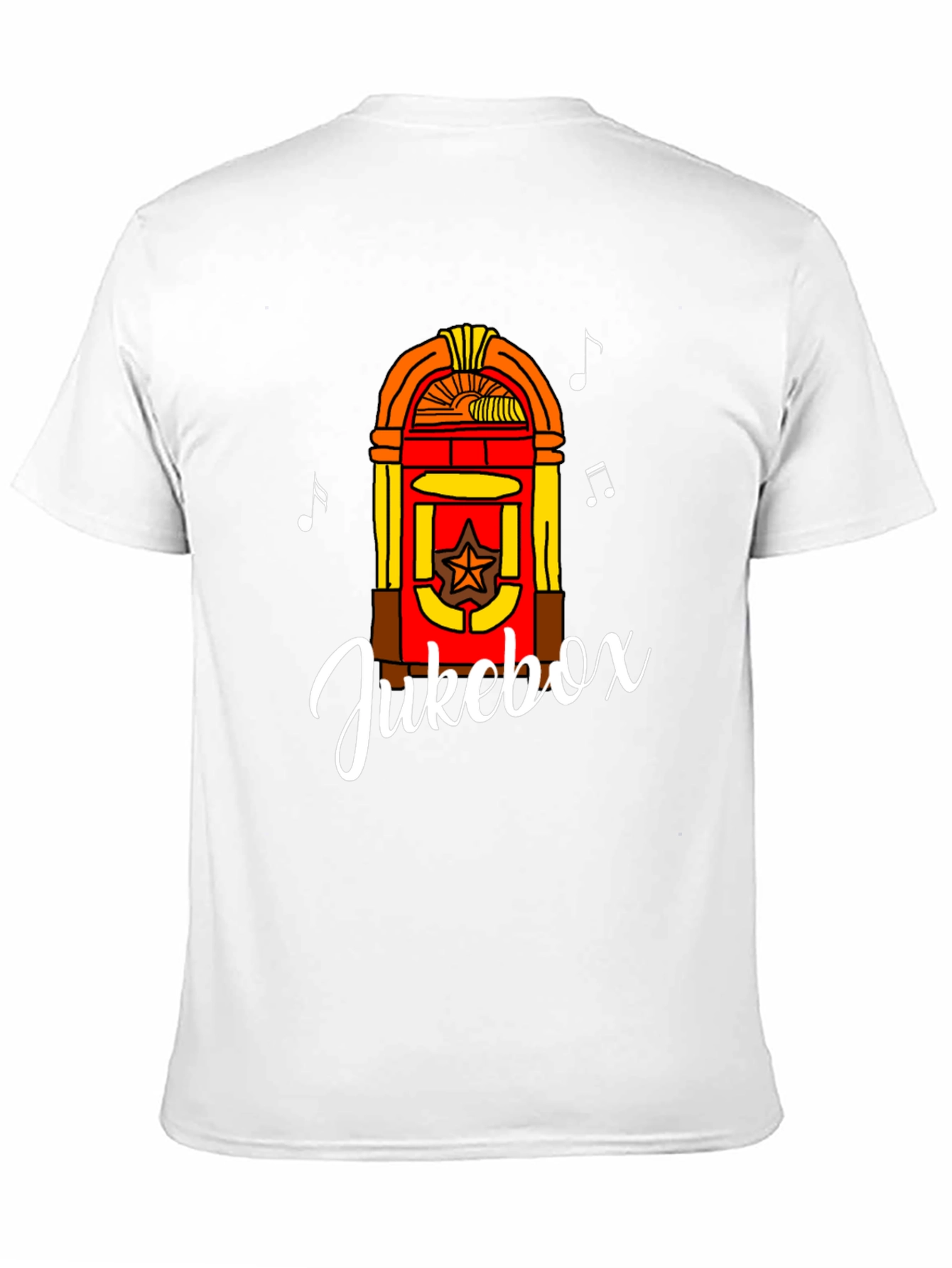 Retro Jukebox Graphic Tee - Musical Style
