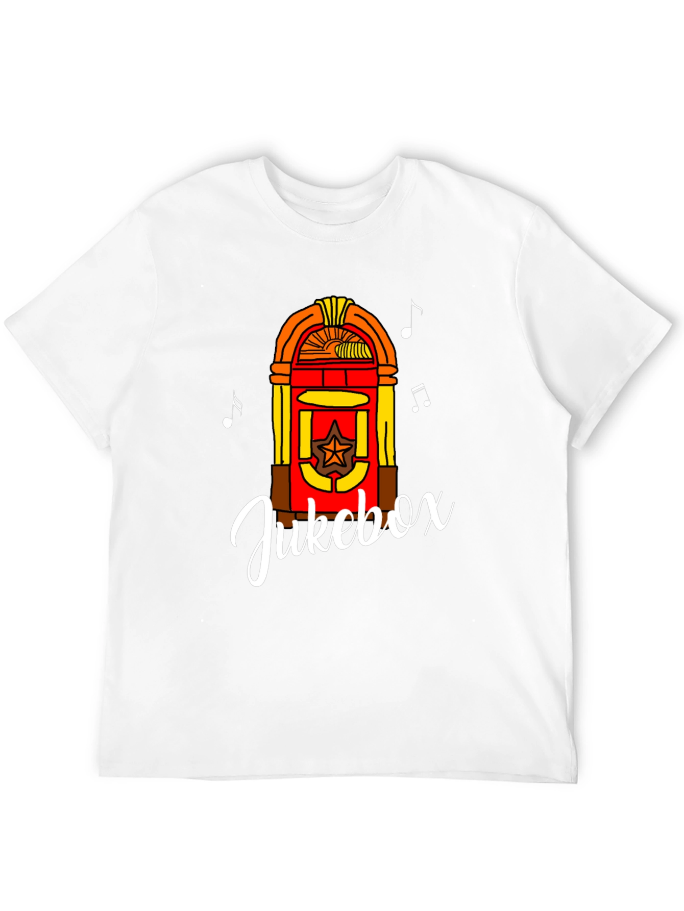 Retro Jukebox Graphic Tee - Musical Style