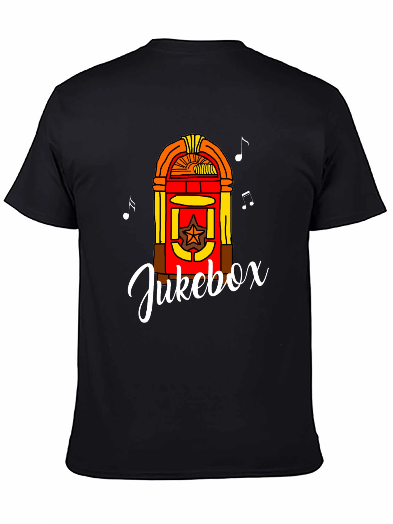 Retro Jukebox Graphic Tee - Musical Style