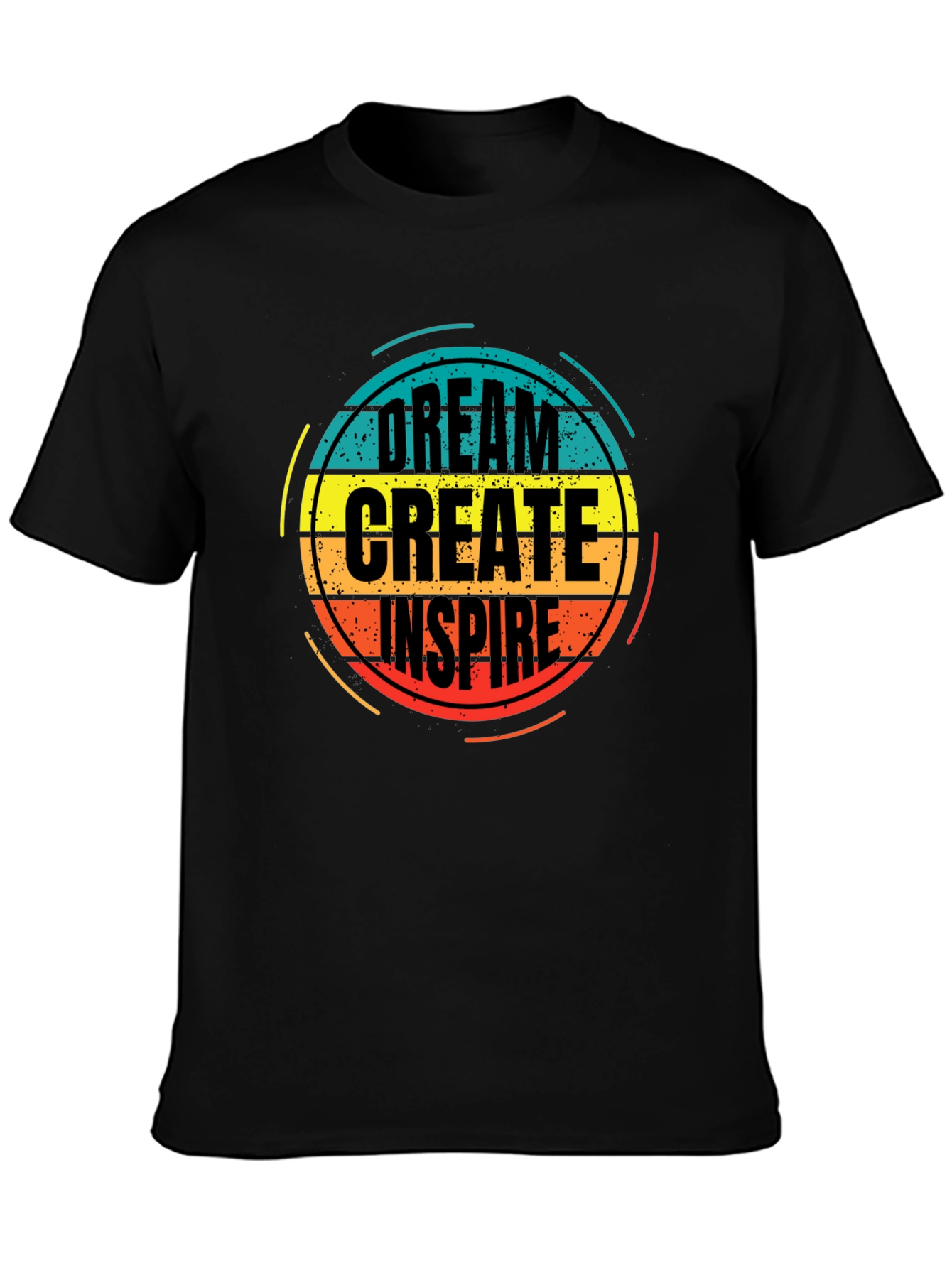 Dream Create Inspire Graphic Tee - Black