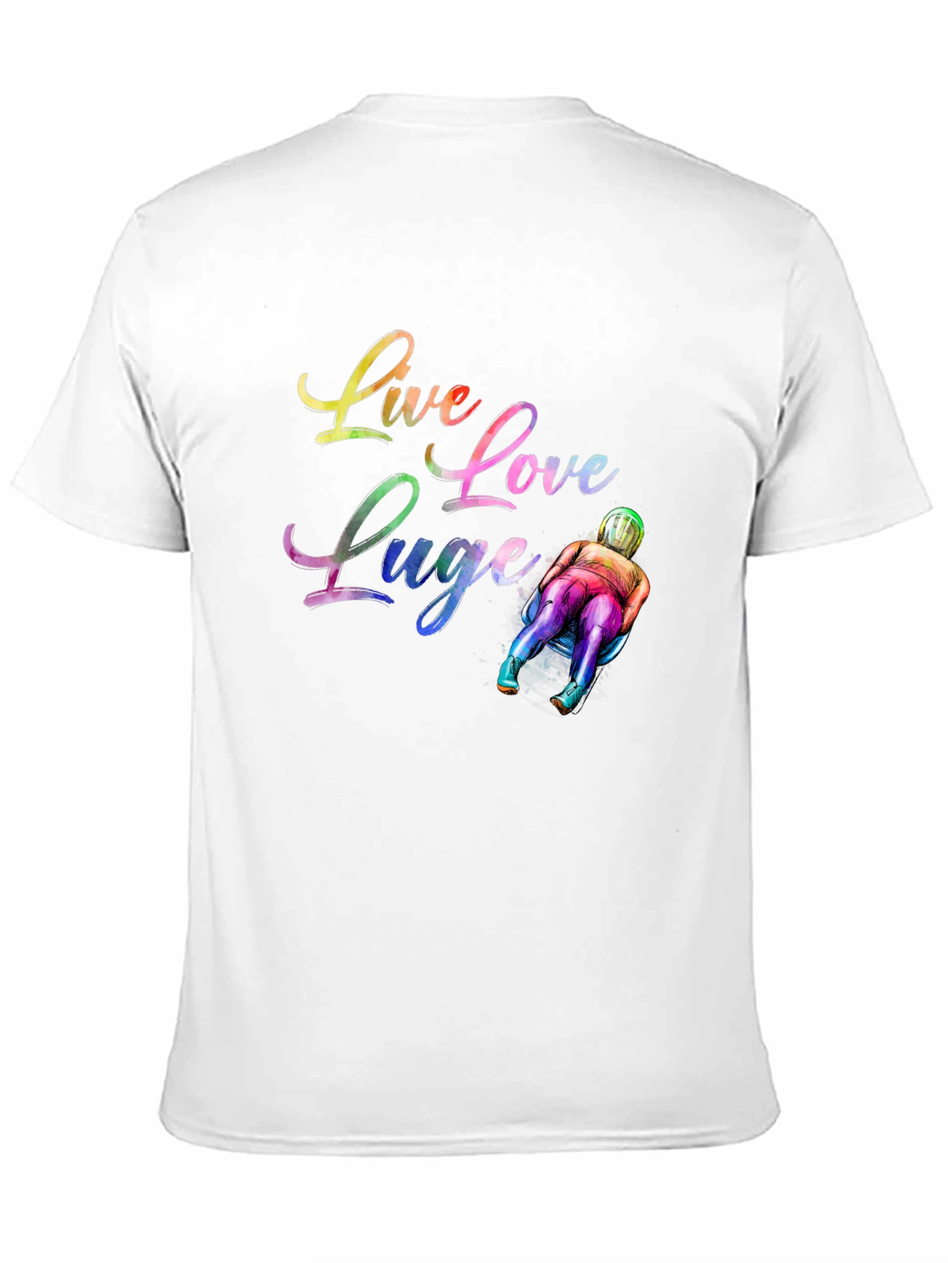 Live Love Luge Black T-Shirt