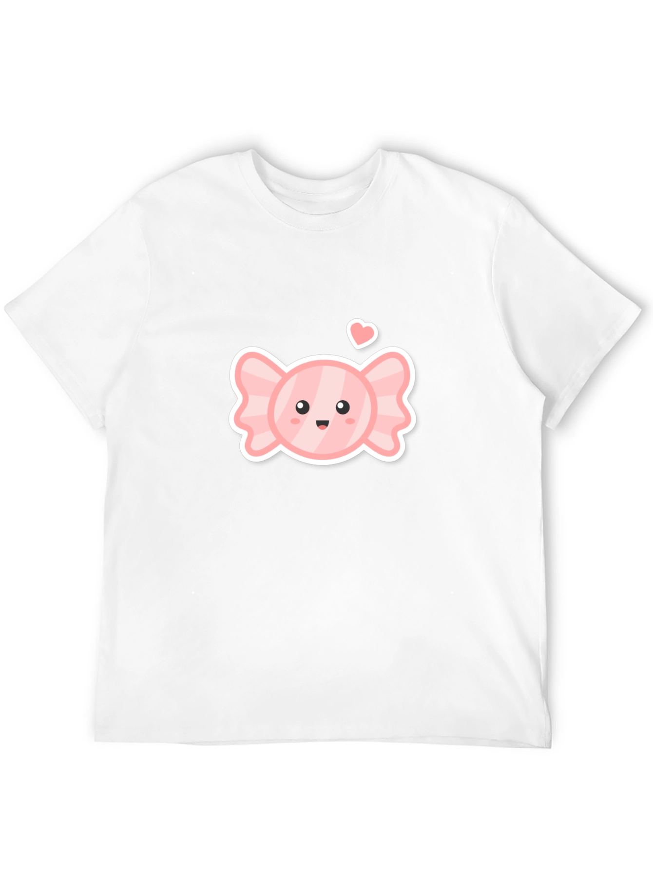 Cute Candy Heart Black T-Shirt
