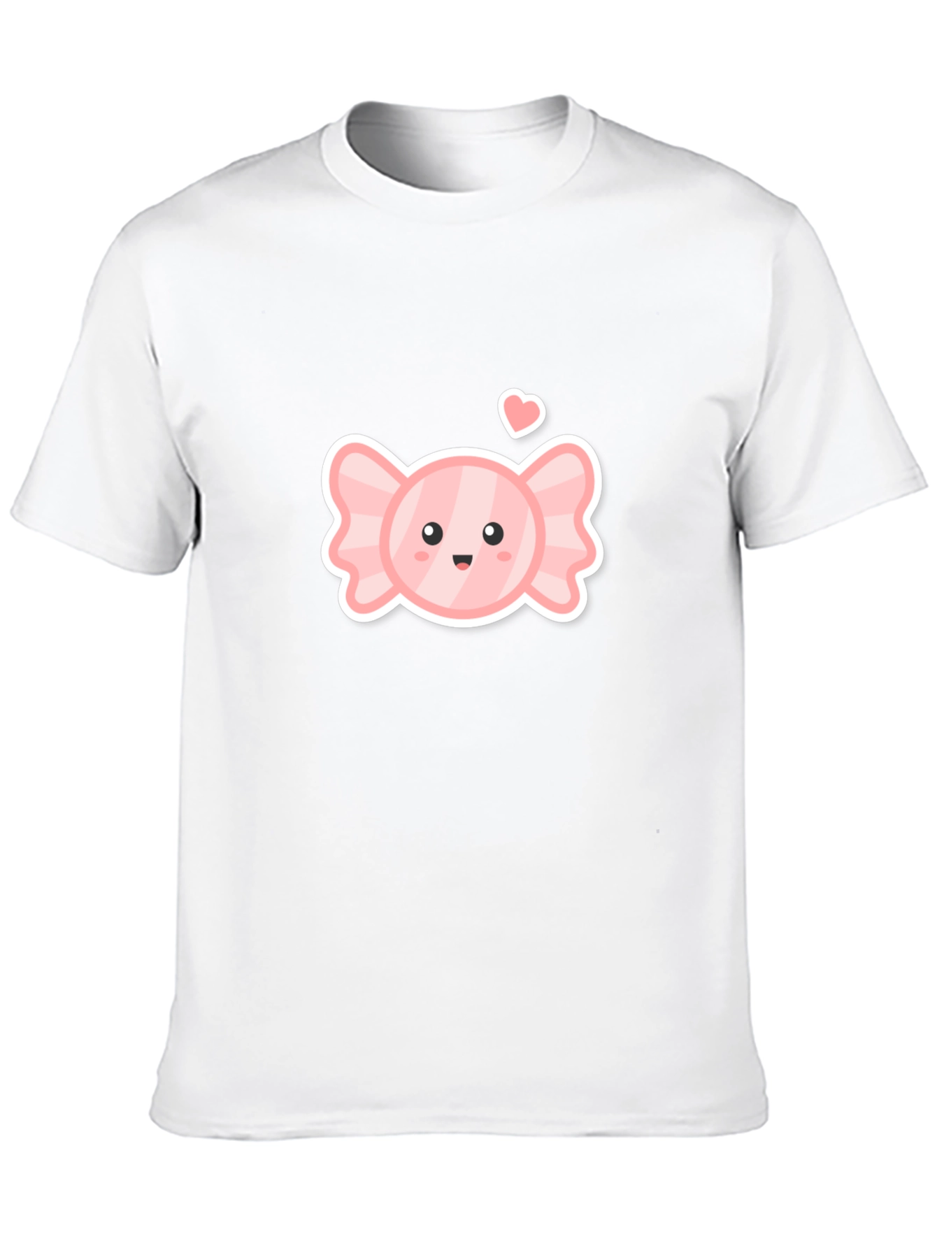 Cute Candy Heart Black T-Shirt