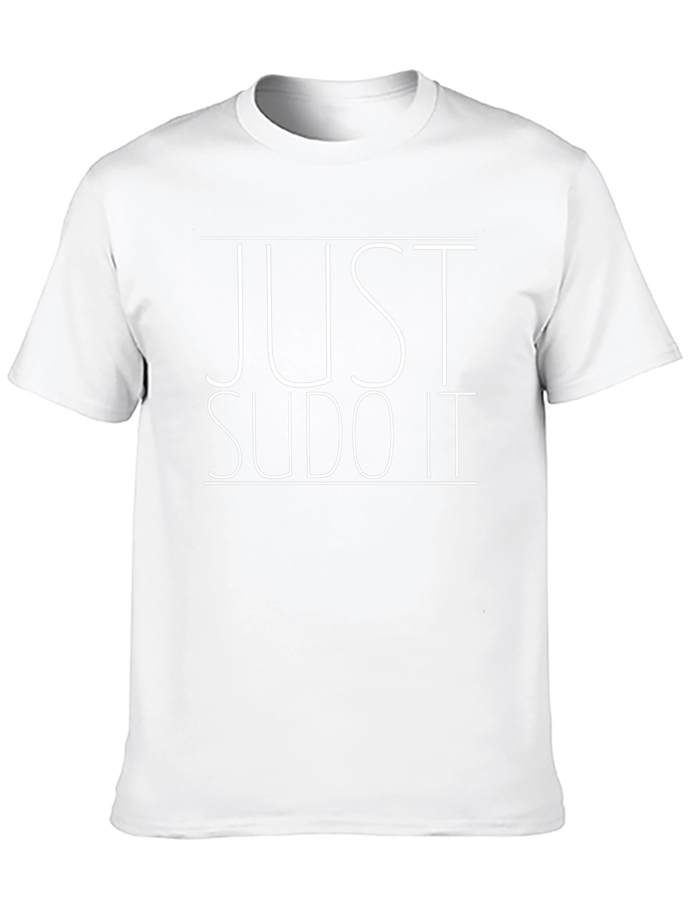 Just Sudo It - Black Cotton Graphic Tee