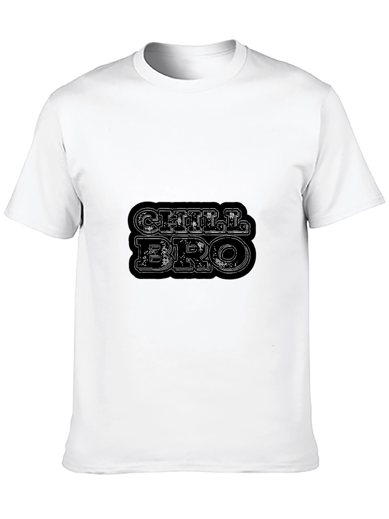 Chill Bro Black Graphic T-Shirt