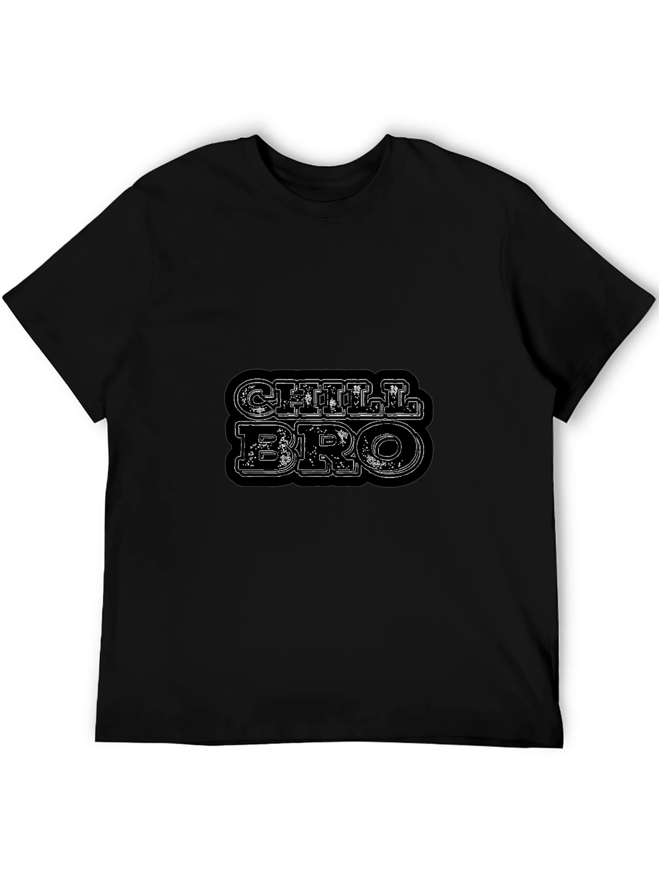 Chill Bro Black Graphic T-Shirt