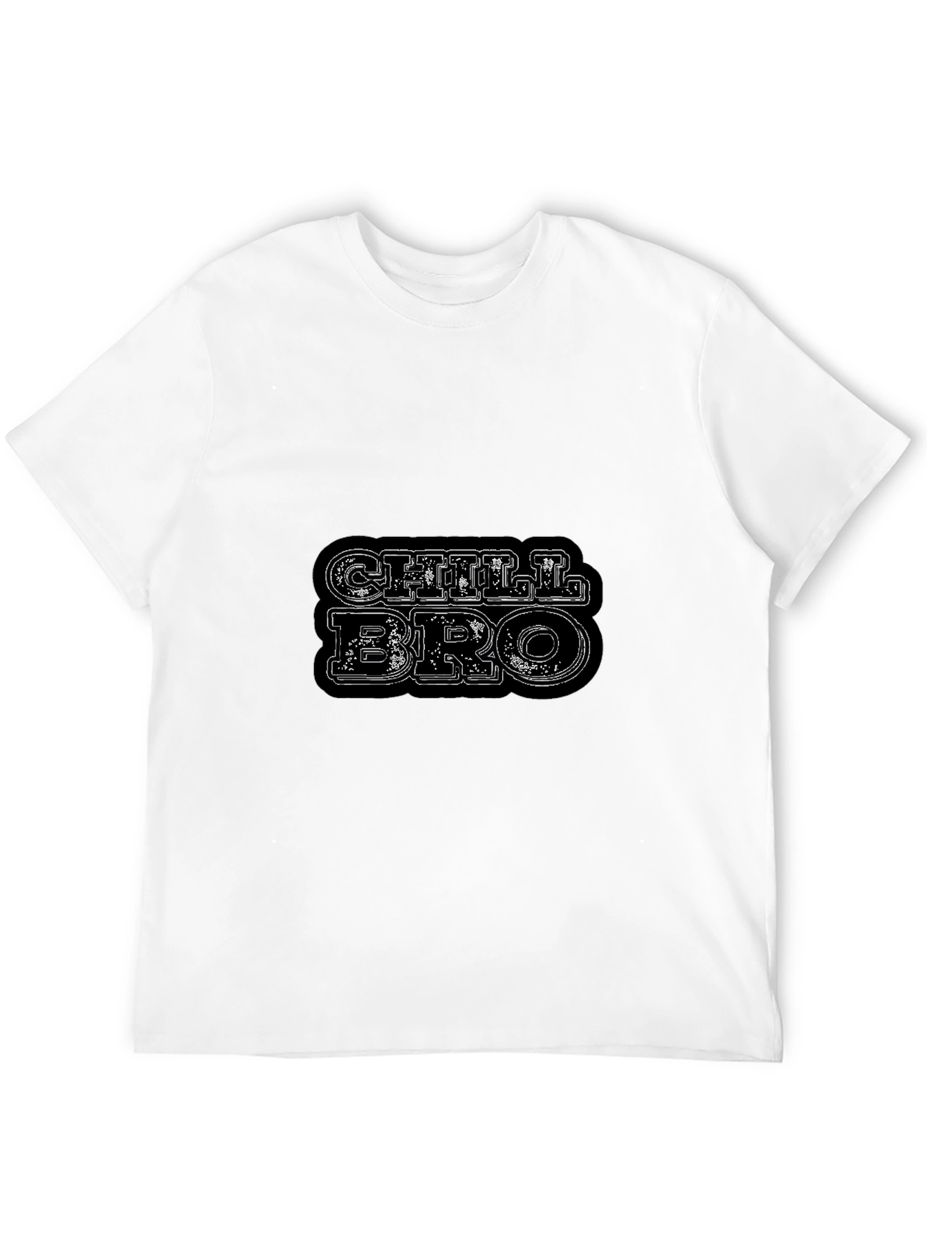 Chill Bro Black Graphic T-Shirt