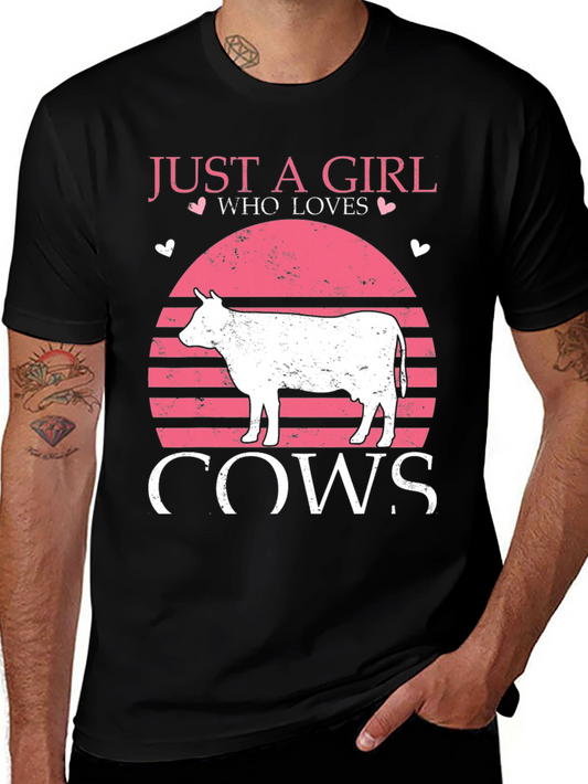 Just a Girl Who Loves Cows T-Shirt
