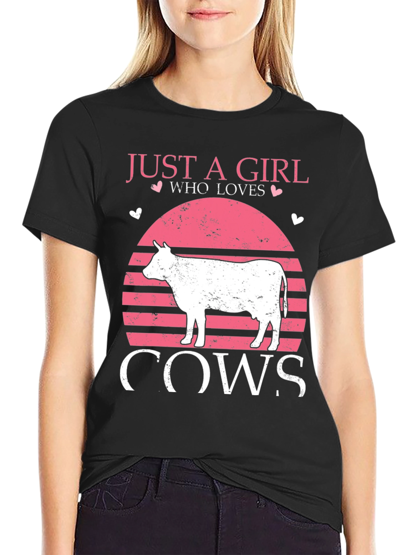 Just a Girl Who Loves Cows T-Shirt