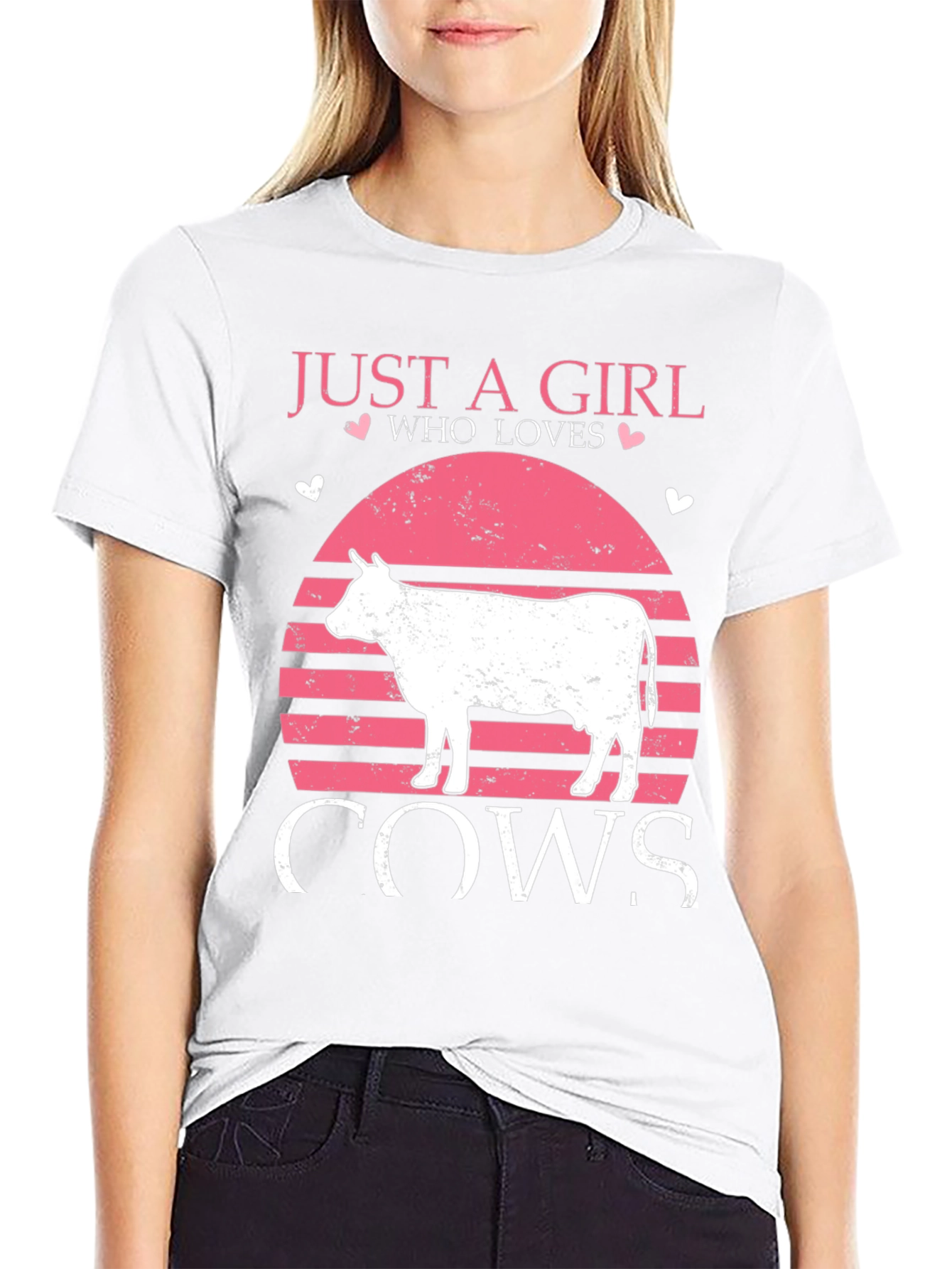 Just a Girl Who Loves Cows T-Shirt