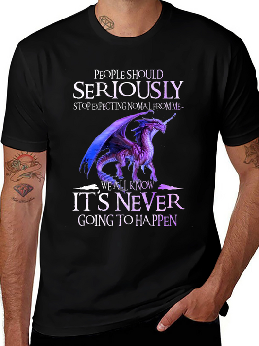 Dragon Graphic T-Shirt - Seriously Never Going to Happen