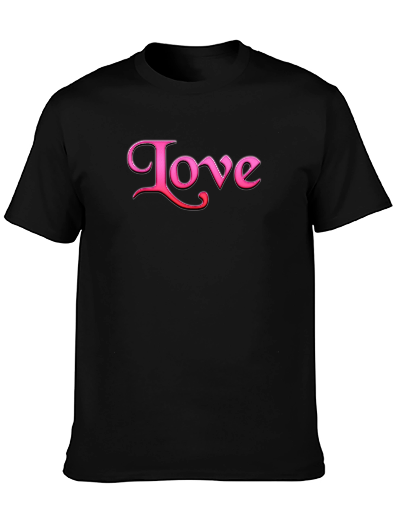 Love Graphic Tee - Stylish Black T-Shirt
