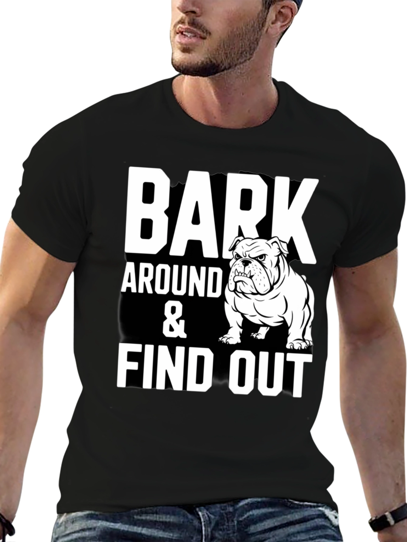 Bark Around & Find Out Bulldog Graphic Tee