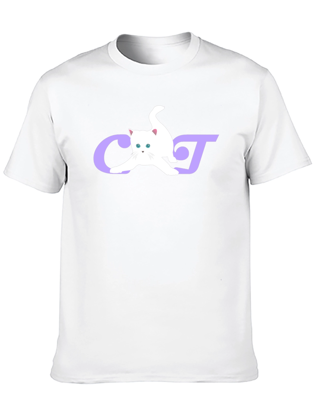 Cat Lover Graphic Tee - Black Cotton Blend