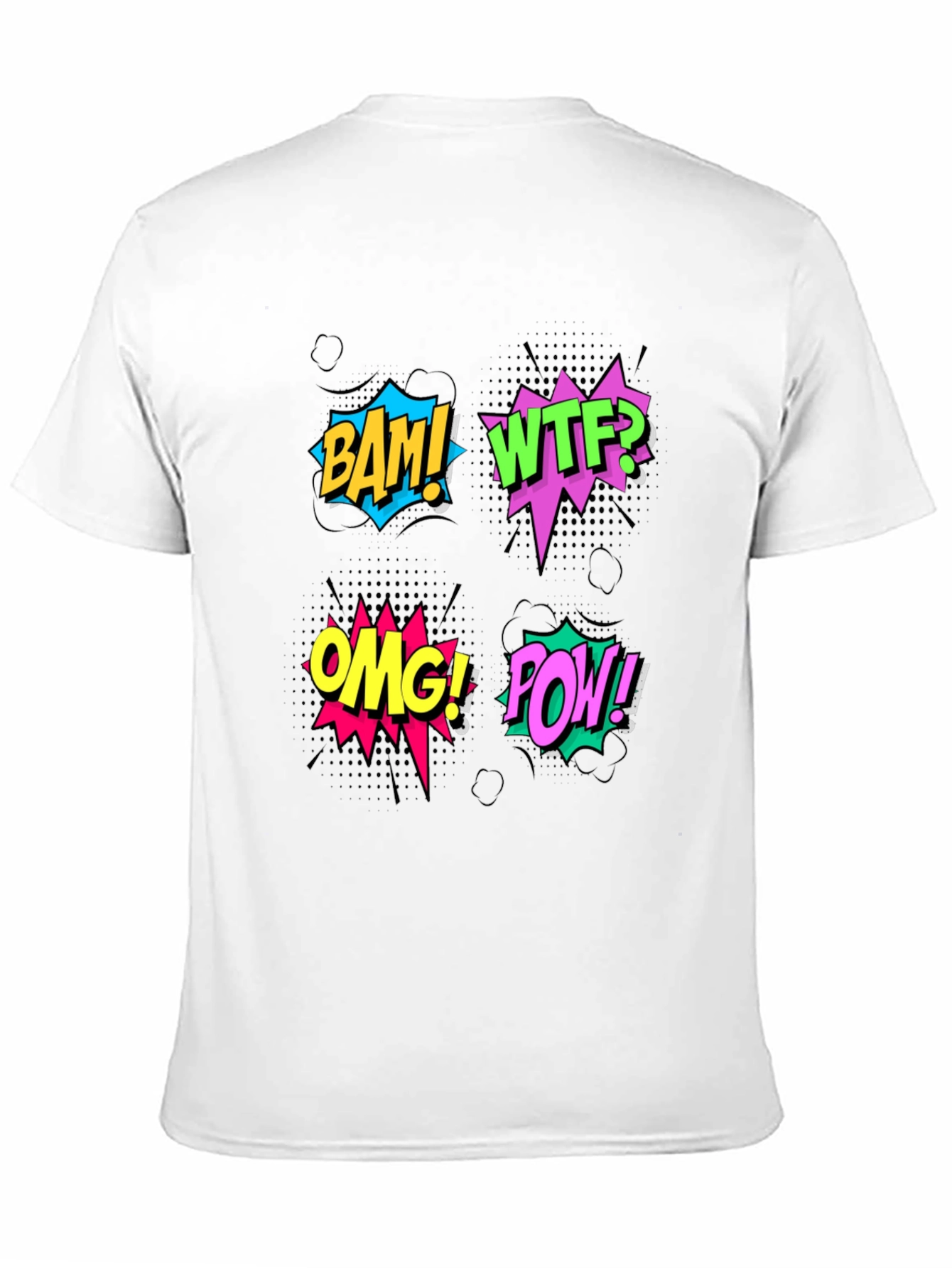 Comic Pop Art T-Shirt - BAM! WTF! OMG! POW!