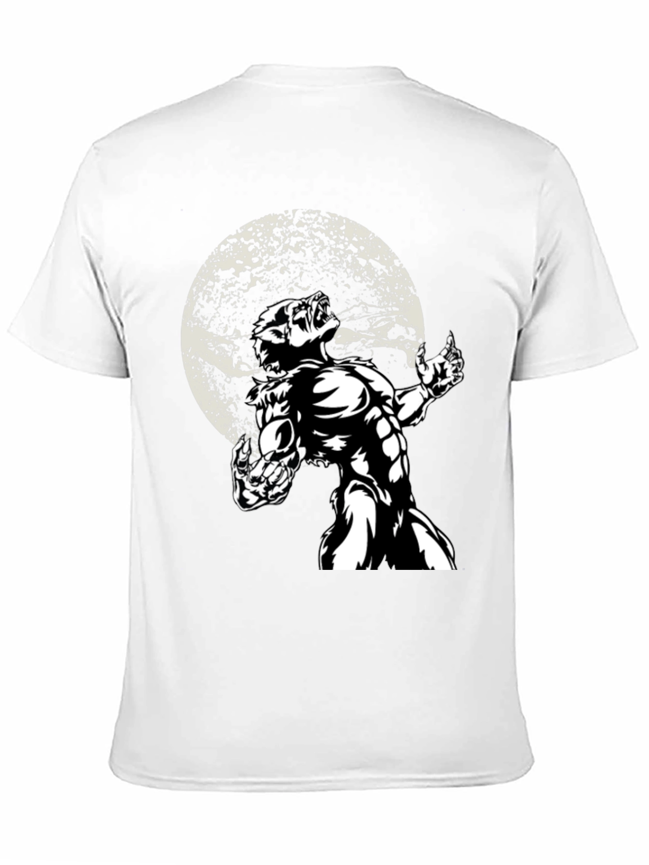 Werewolf Moon Graphic T-Shirt - Black