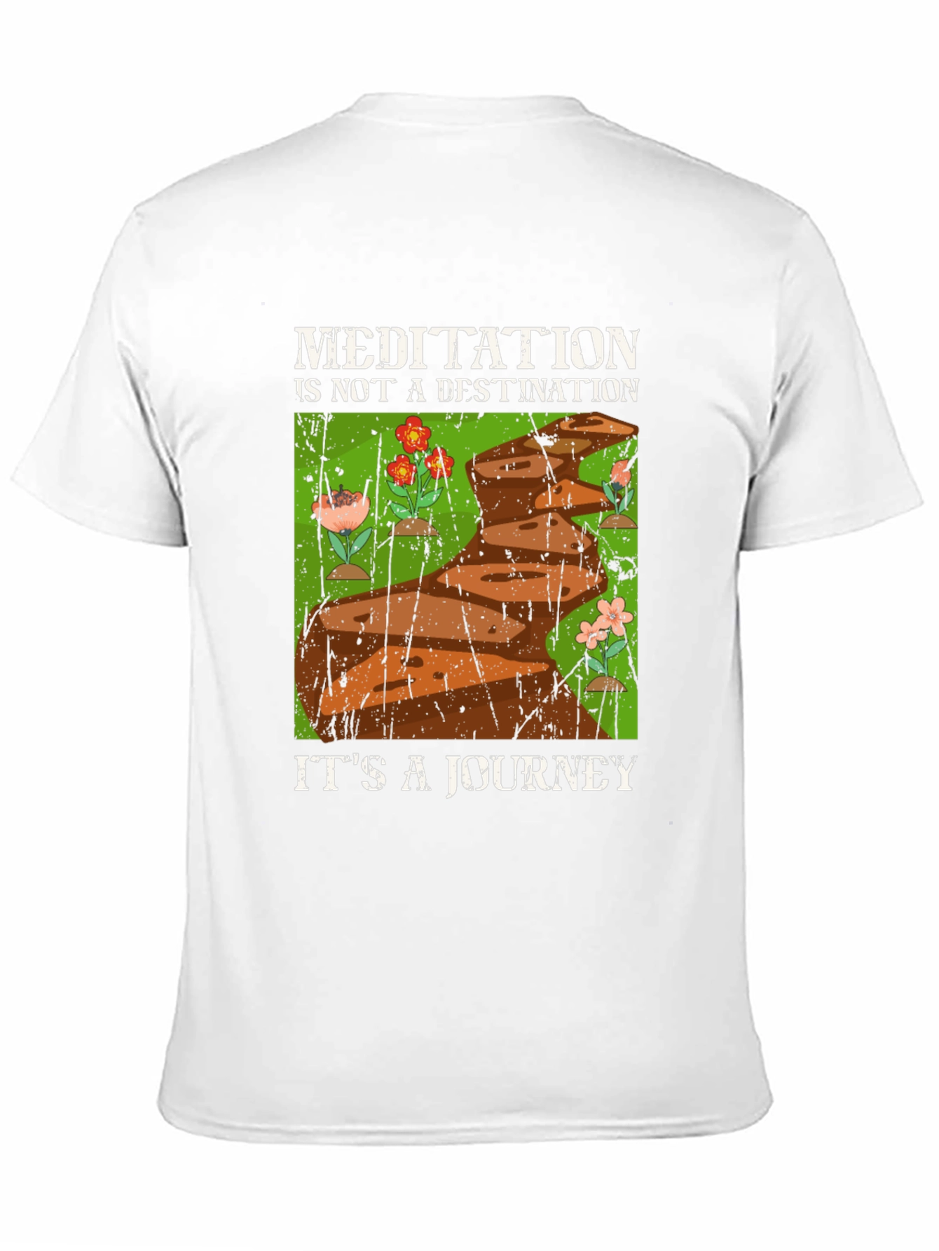Meditation Journey Graphic Tee - Unisex Black T-Shirt