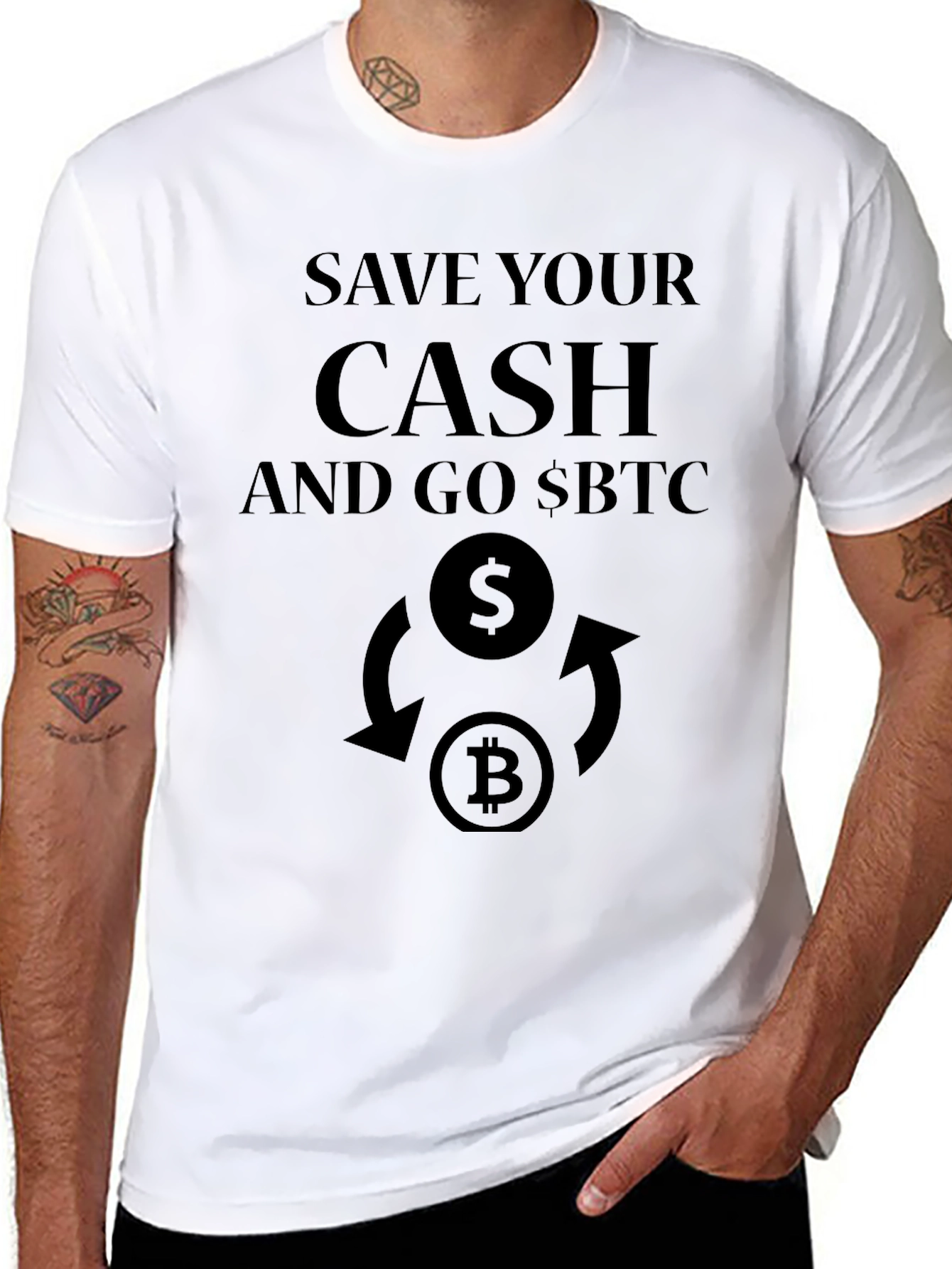 Save Your Cash BTC Tee - Crypto T-Shirt