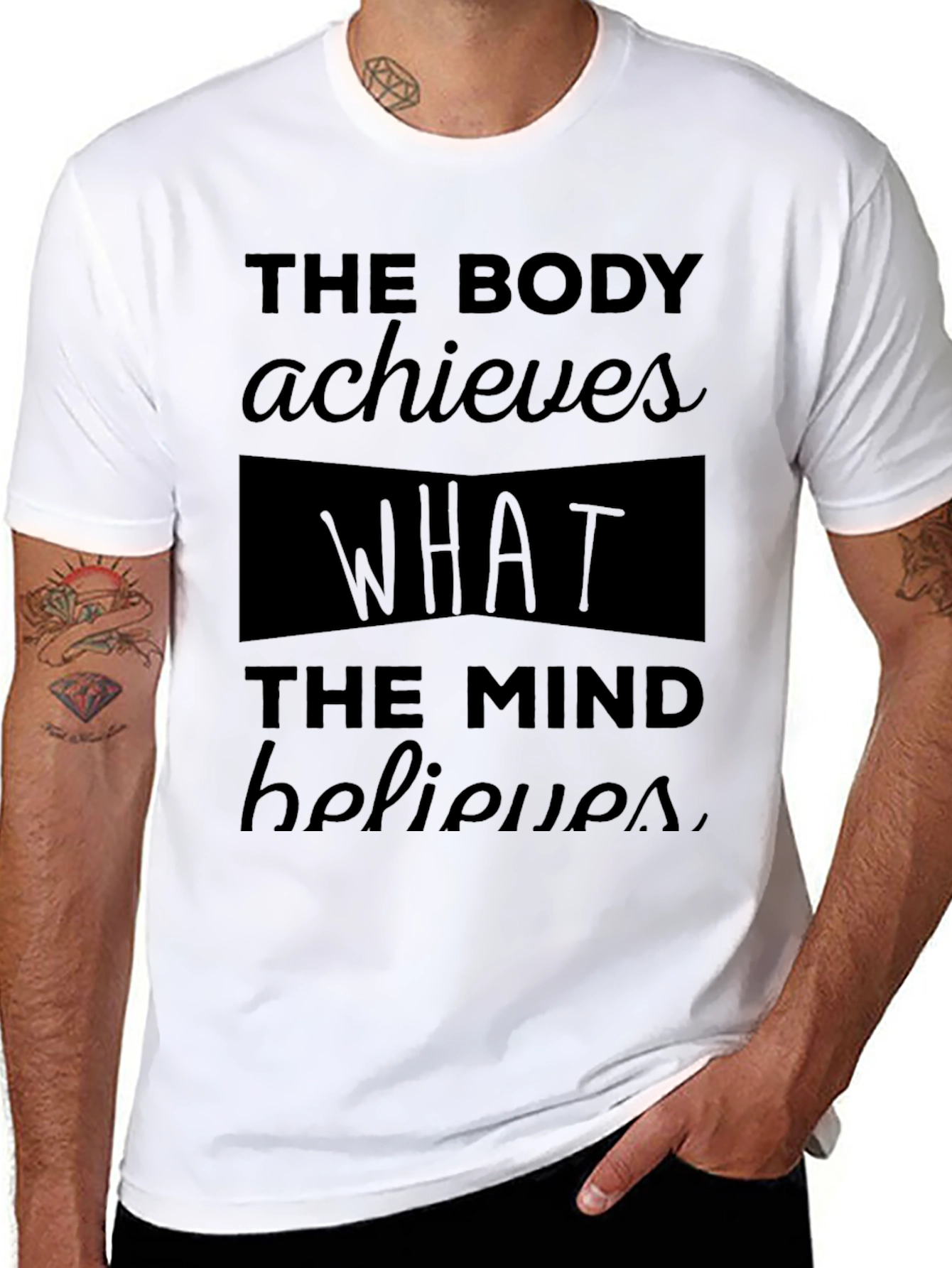Motivational Fitness T-Shirt - The Body Achieves