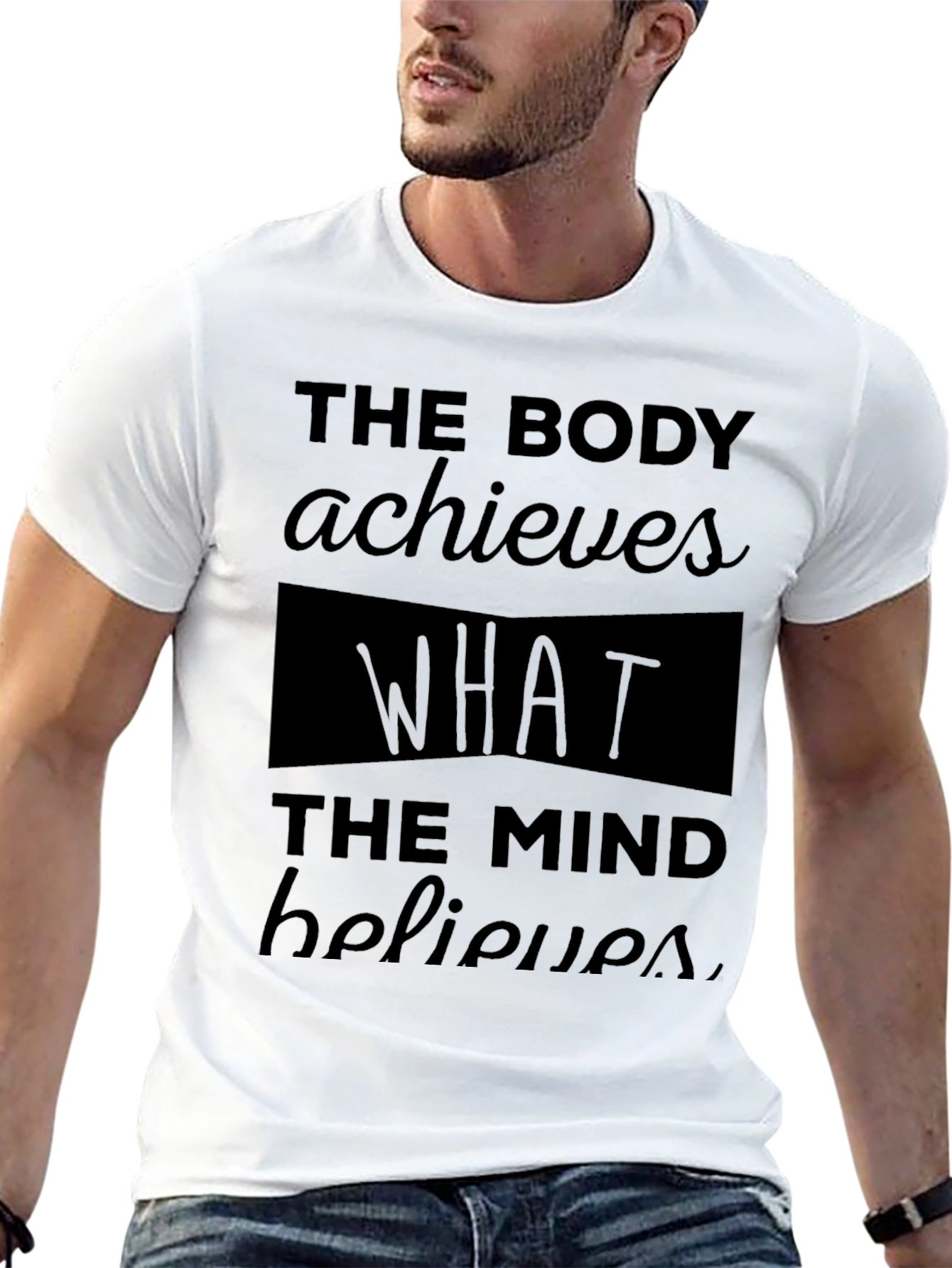 Motivational Fitness T-Shirt - The Body Achieves
