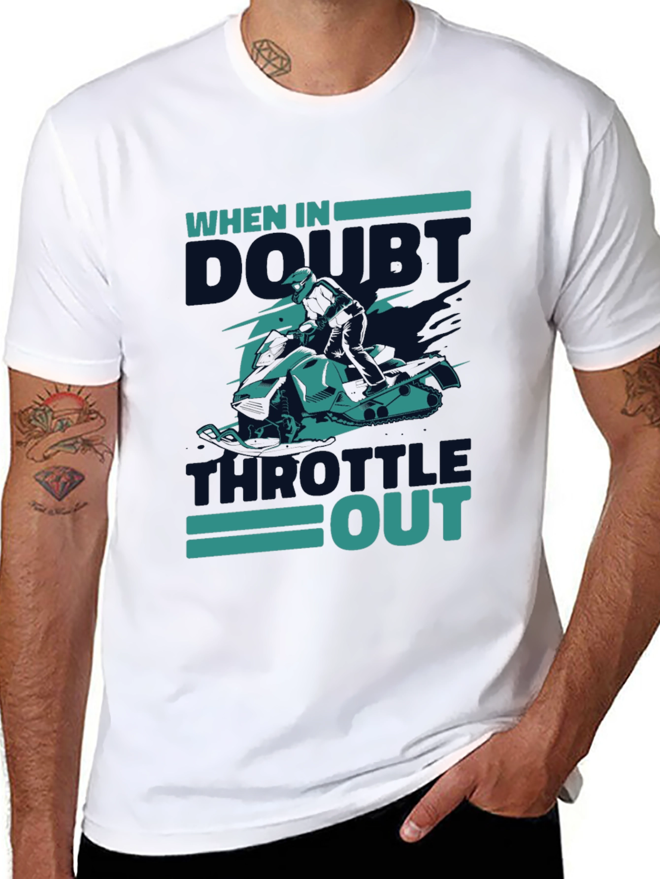 When In Doubt Throttle Out Graphic Tee