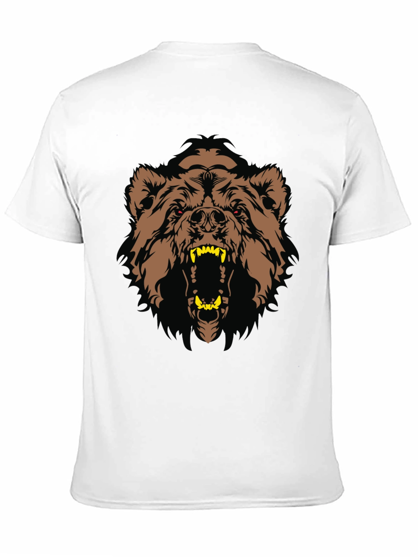Black T-Shirt with Bear Graphic
