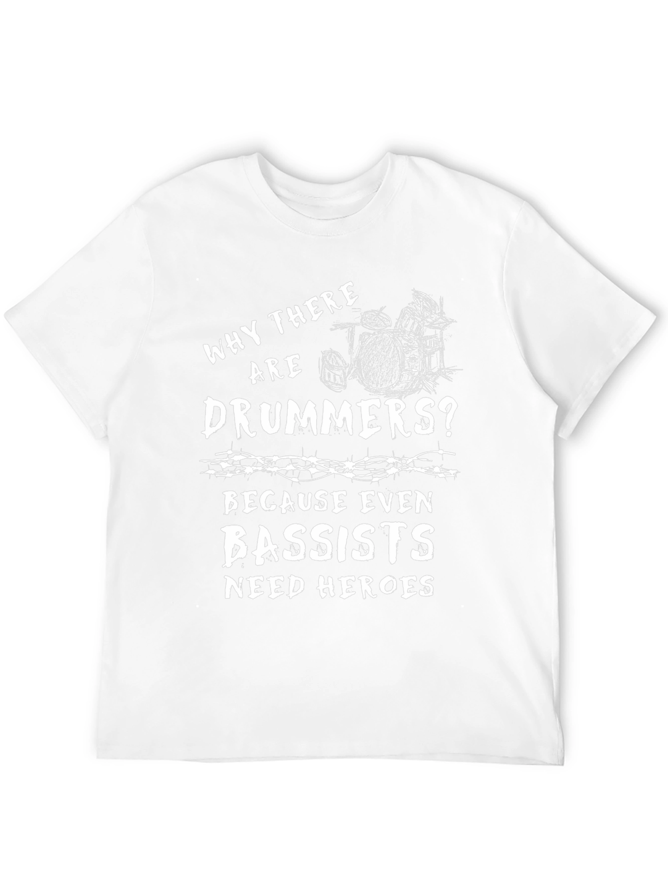 Drummer Hero T-Shirt - Band Humor Tee