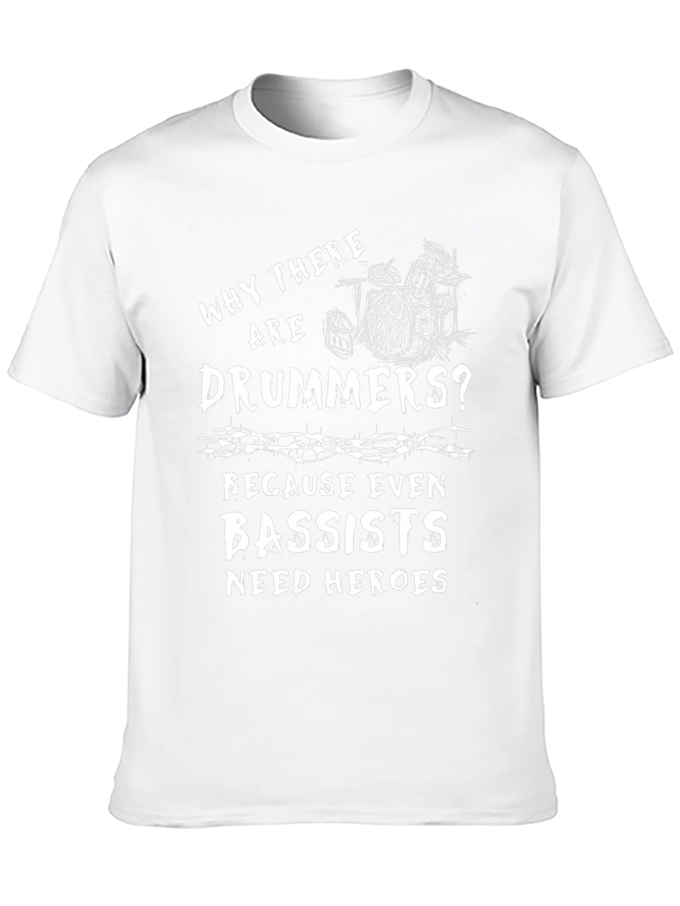 Drummer Hero T-Shirt - Band Humor Tee