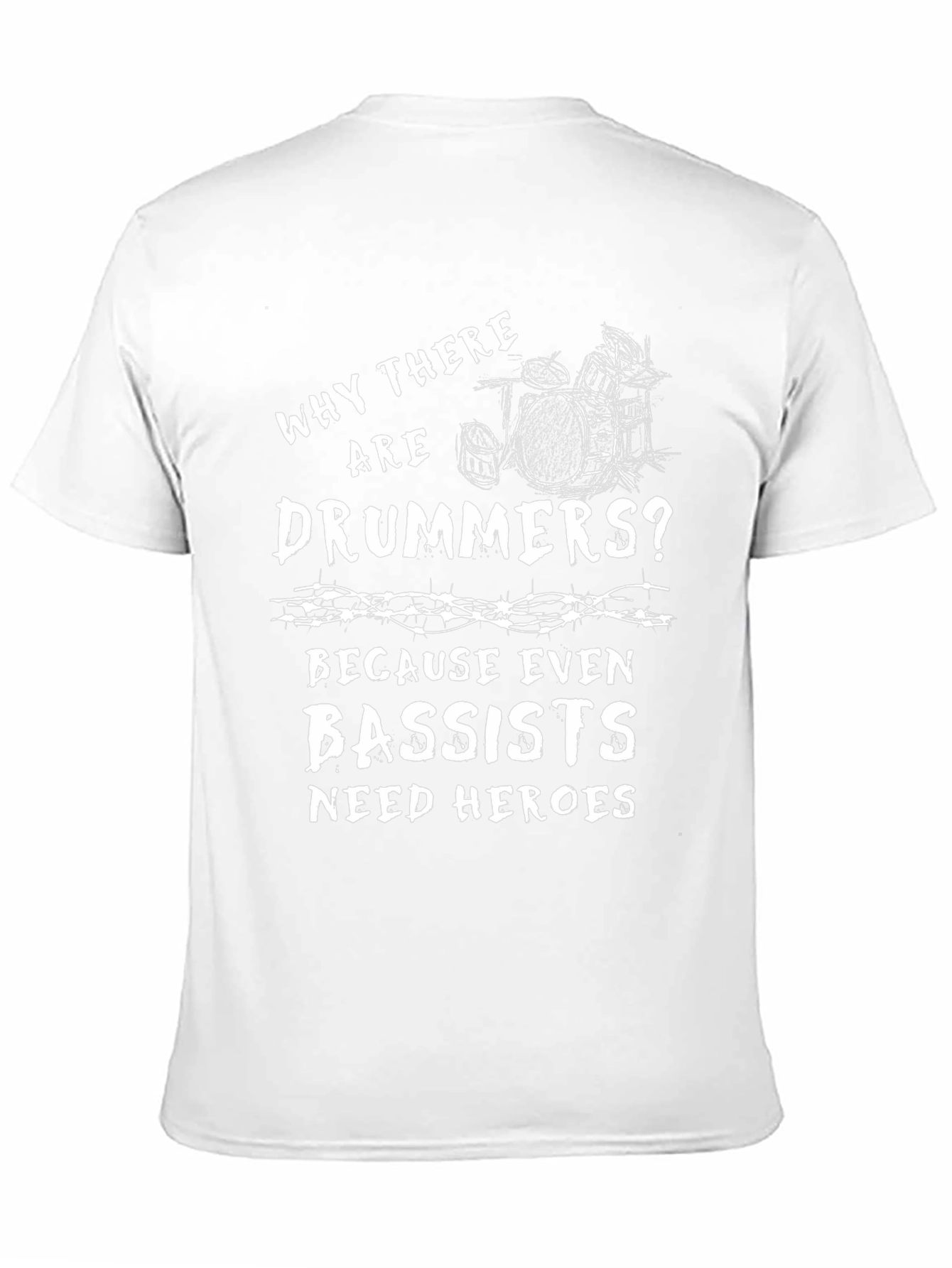 Drummer Hero T-Shirt - Band Humor Tee