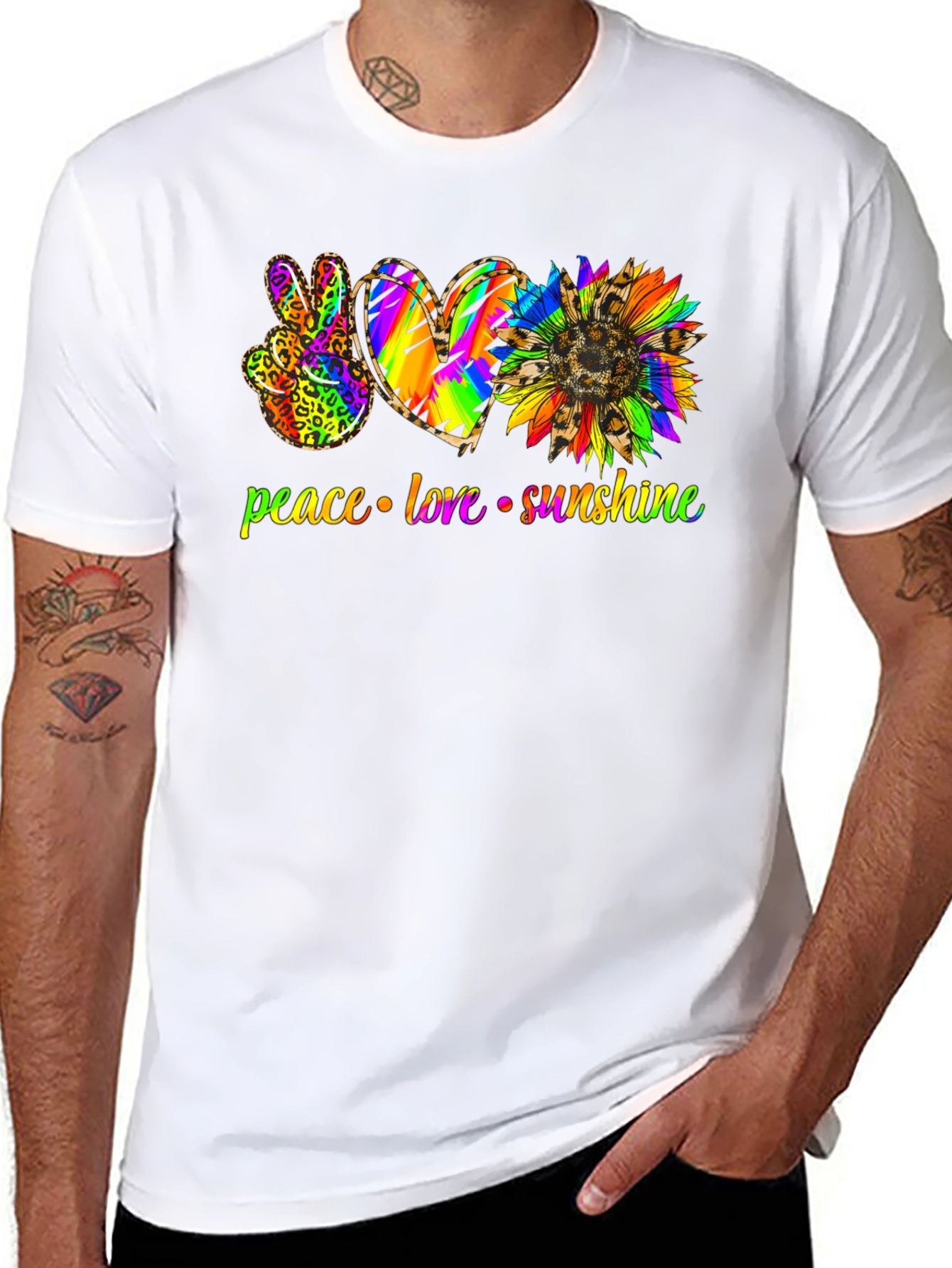 Peace Love Sunshine Graphic T-Shirt