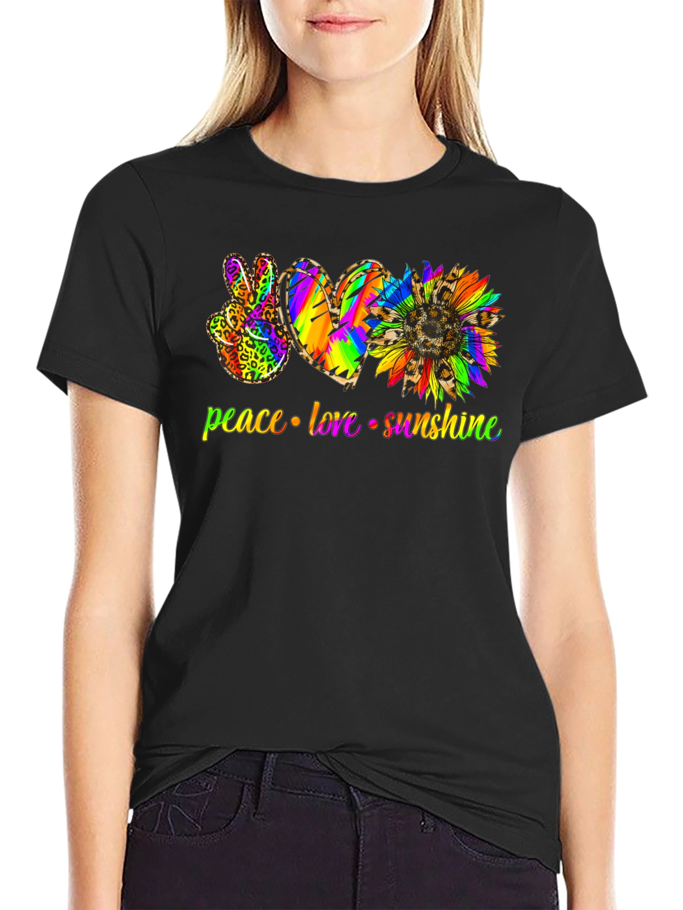 Peace Love Sunshine Graphic T-Shirt