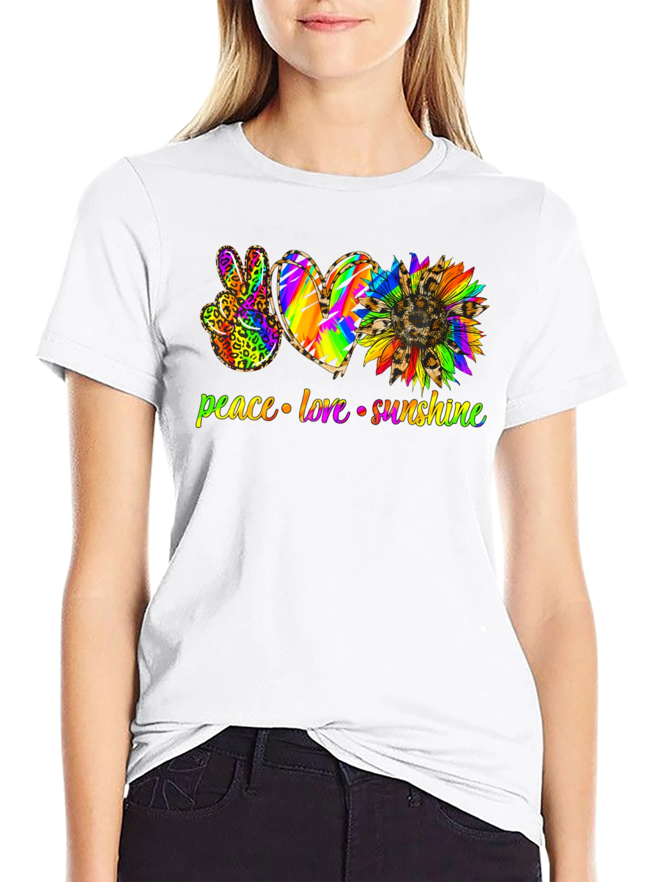 Peace Love Sunshine Graphic T-Shirt