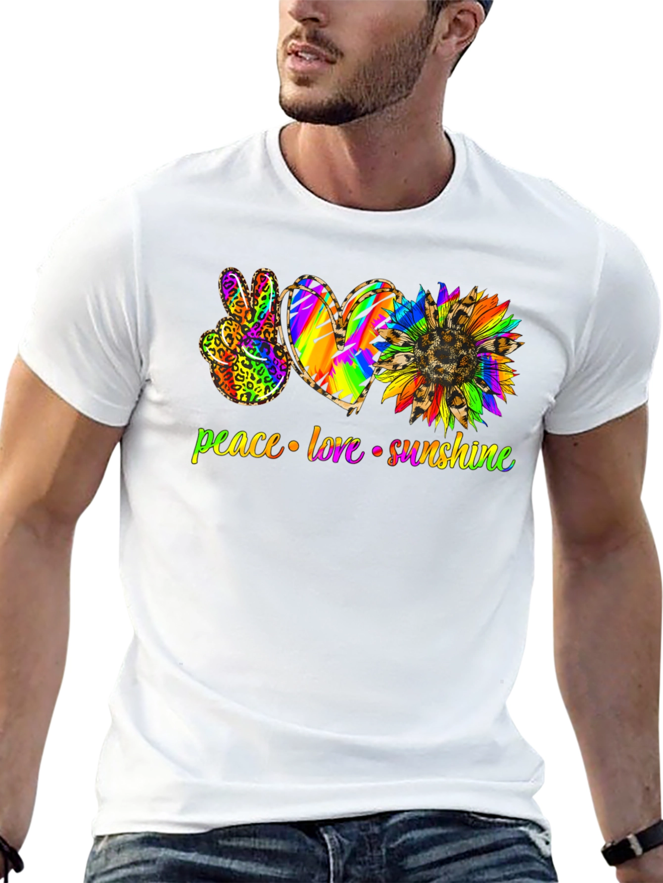 Peace Love Sunshine Graphic T-Shirt