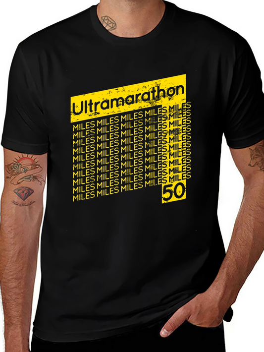 Ultramarathon 50 Miles Black T-Shirt